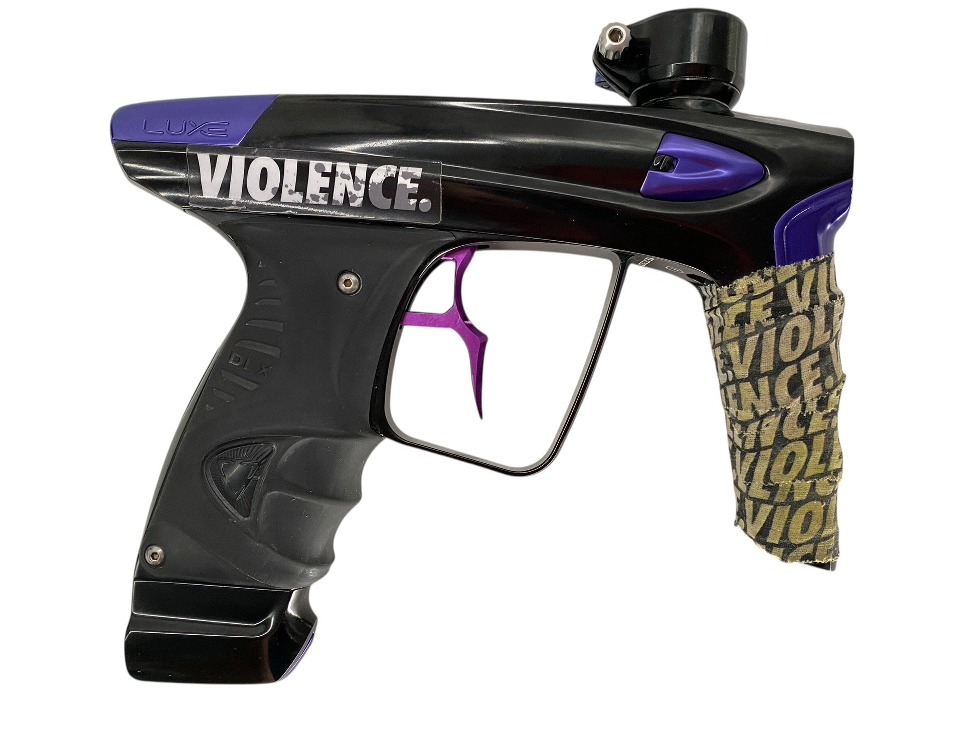 Used Dlx Luxe Ice Paintball Gun Black/Purple Paintball Gun from CPXBrosPaintball Buy/Sell/Trade Paintball Markers, New Paintball Guns, Paintball Hoppers, Paintball Masks, and Hormesis Headbands