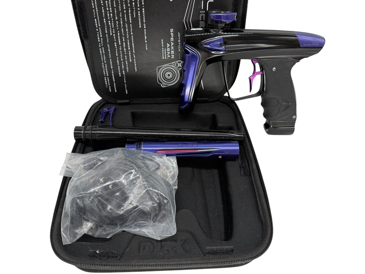Used Dlx Luxe Ice Paintball Gun Black/Purple Paintball Gun from CPXBrosPaintball Buy/Sell/Trade Paintball Markers, New Paintball Guns, Paintball Hoppers, Paintball Masks, and Hormesis Headbands