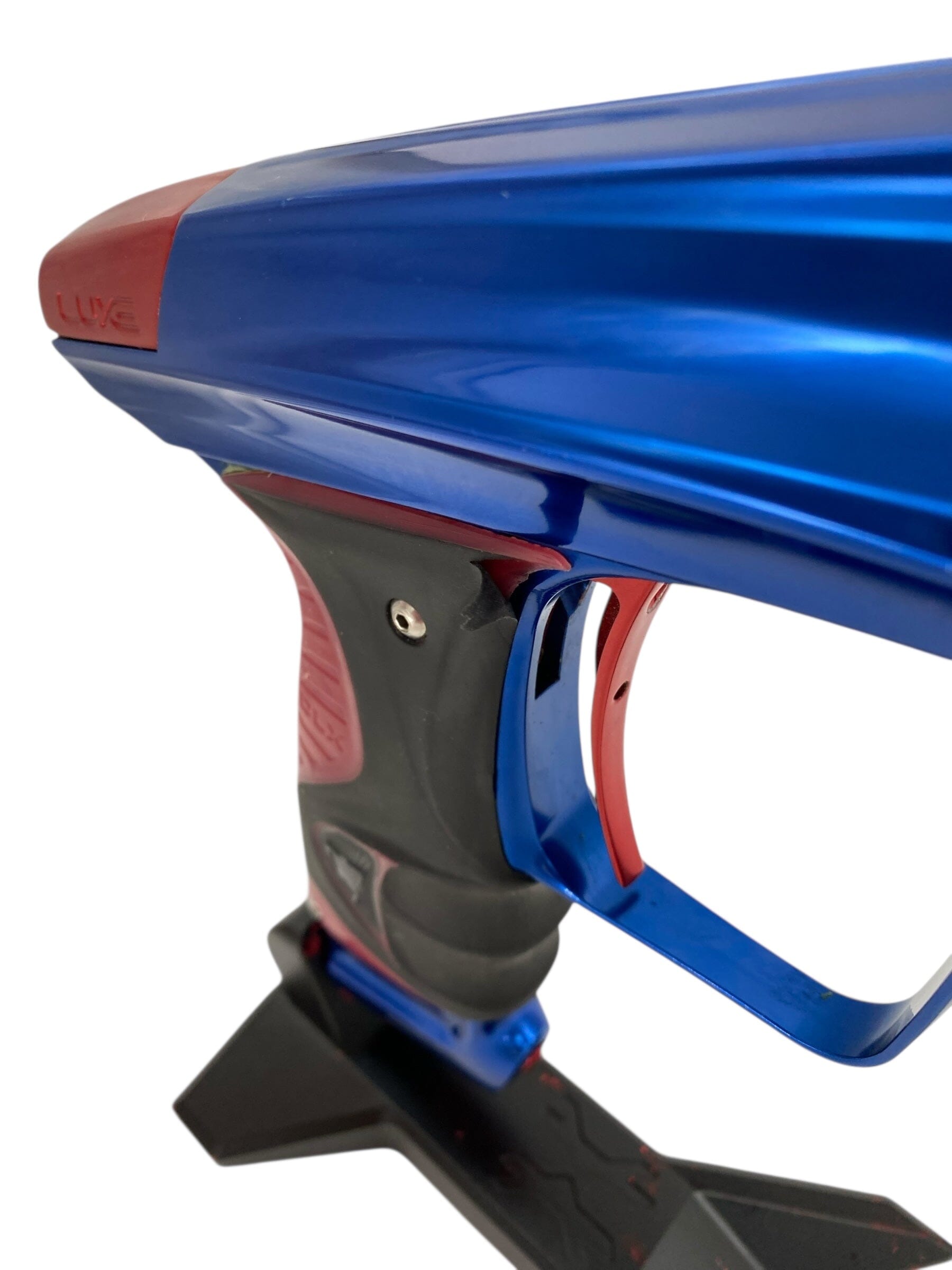 Used Dlx Luxe Ice Paintball Gun Blue/Red Paintball Gun from CPXBrosPaintball Buy/Sell/Trade Paintball Markers, New Paintball Guns, Paintball Hoppers, Paintball Masks, and Hormesis Headbands
