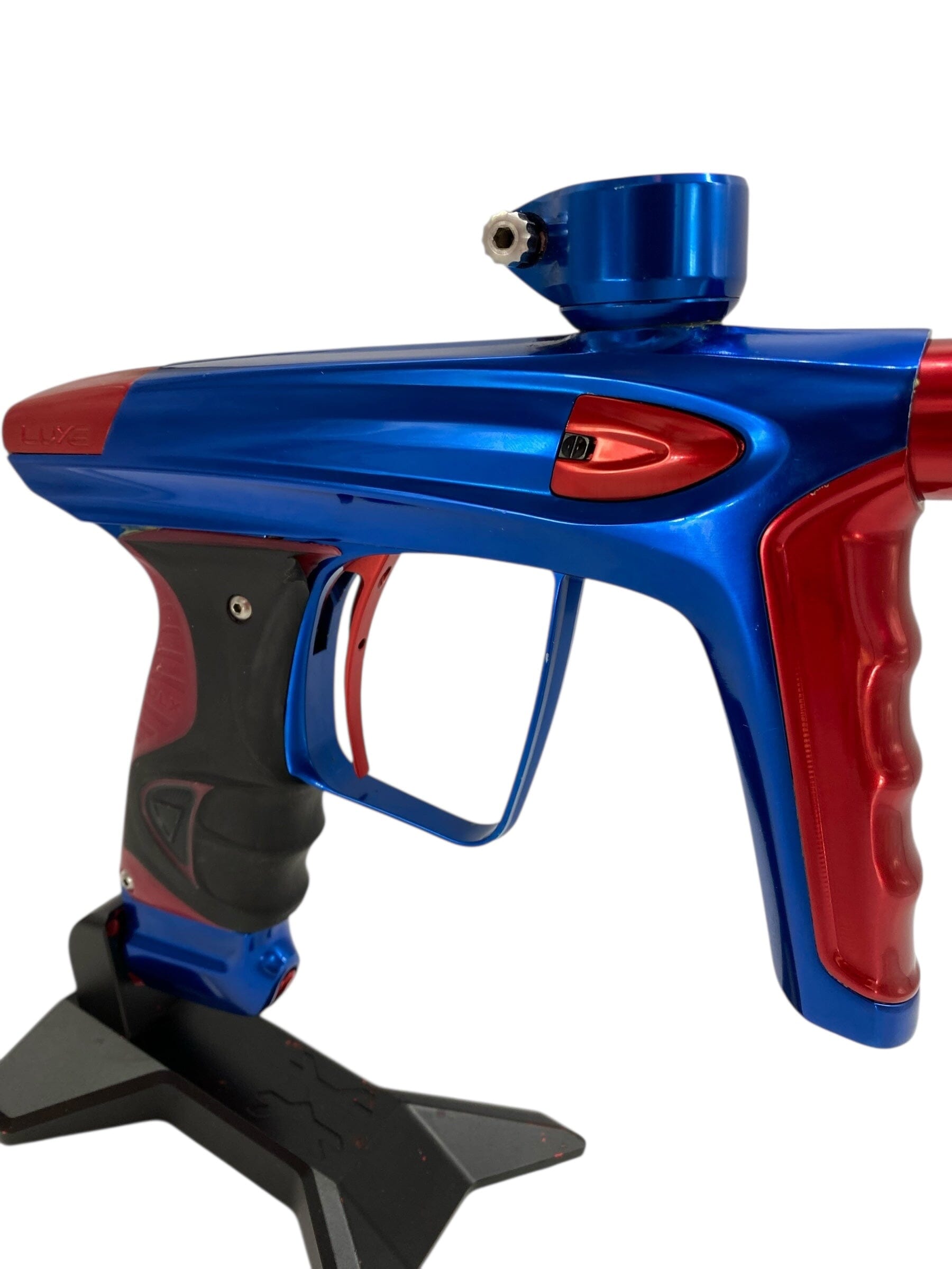 Used Dlx Luxe Ice Paintball Gun Blue/Red Paintball Gun from CPXBrosPaintball Buy/Sell/Trade Paintball Markers, New Paintball Guns, Paintball Hoppers, Paintball Masks, and Hormesis Headbands