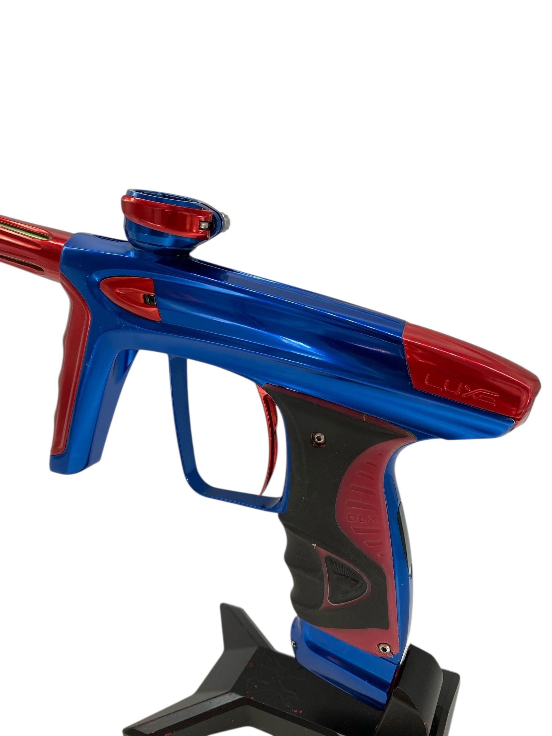 Used Dlx Luxe Ice Paintball Gun Blue/Red Paintball Gun from CPXBrosPaintball Buy/Sell/Trade Paintball Markers, New Paintball Guns, Paintball Hoppers, Paintball Masks, and Hormesis Headbands