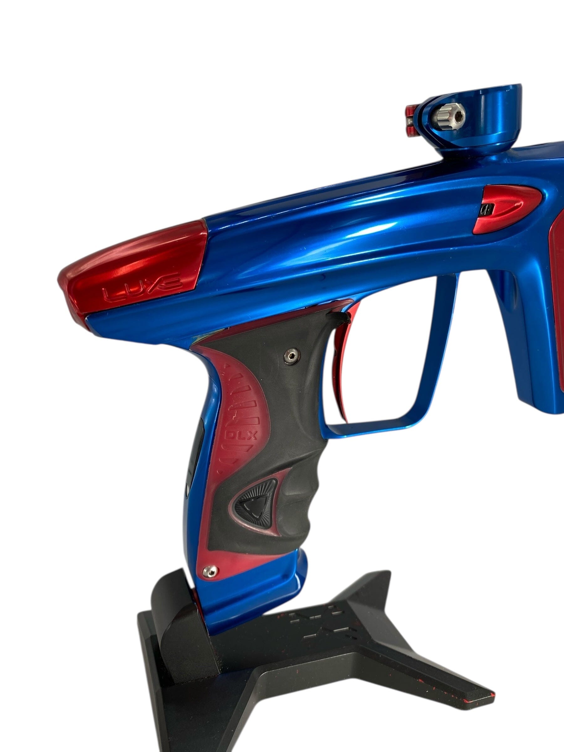 Used Dlx Luxe Ice Paintball Gun Blue/Red Paintball Gun from CPXBrosPaintball Buy/Sell/Trade Paintball Markers, New Paintball Guns, Paintball Hoppers, Paintball Masks, and Hormesis Headbands