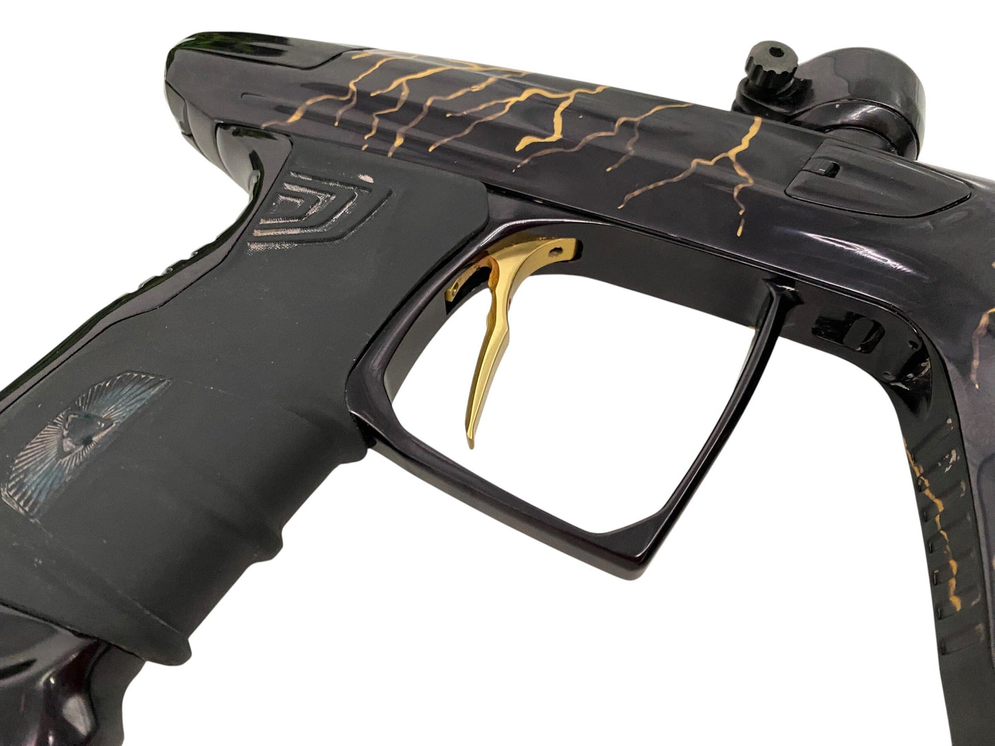 Used DLX Luxe Idol Black/Gold Paintball Gun W/Method Bolt Paintball Gun from CPXBrosPaintball Buy/Sell/Trade Paintball Markers, New Paintball Guns, Paintball Hoppers, Paintball Masks, and Hormesis Headbands