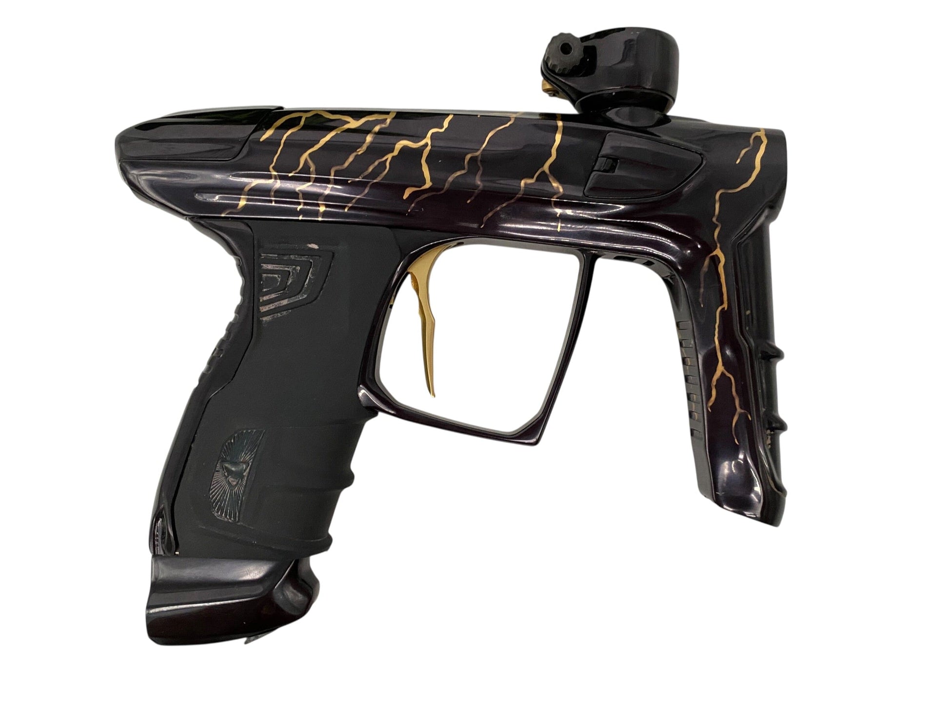 Used DLX Luxe Idol Black/Gold Paintball Gun W/Method Bolt Paintball Gun from CPXBrosPaintball Buy/Sell/Trade Paintball Markers, New Paintball Guns, Paintball Hoppers, Paintball Masks, and Hormesis Headbands