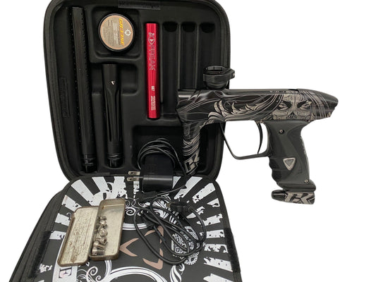 Used DLX Luxe OLED 2.0 CK "Muerte" Laser Engraving Paintball Gun Paintball Gun from CPXBrosPaintball Buy/Sell/Trade Paintball Markers, New Paintball Guns, Paintball Hoppers, Paintball Masks, and Hormesis Headbands