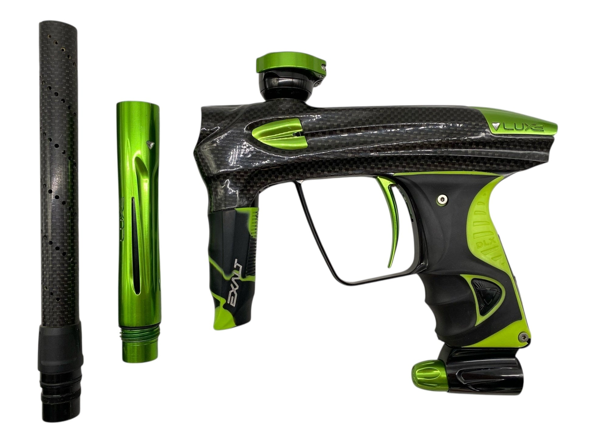 Used Dlx Luxe Oled Carbon Fiber Paintball Gun Paintball Gun from CPXBrosPaintball Buy/Sell/Trade Paintball Markers, New Paintball Guns, Paintball Hoppers, Paintball Masks, and Hormesis Headbands