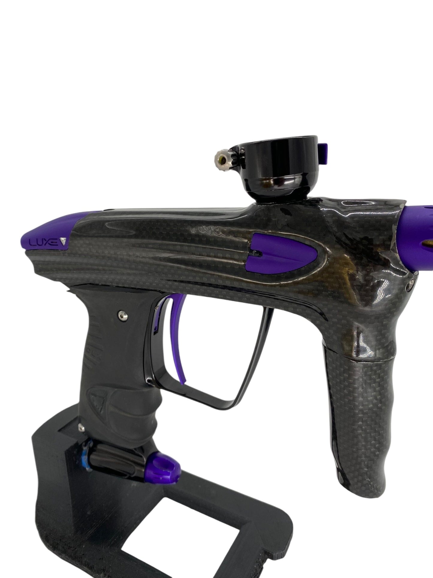 Used Dlx Luxe Oled Carbon Fiber Paintball Gun Paintball Gun from CPXBrosPaintball Buy/Sell/Trade Paintball Markers, New Paintball Guns, Paintball Hoppers, Paintball Masks, and Hormesis Headbands