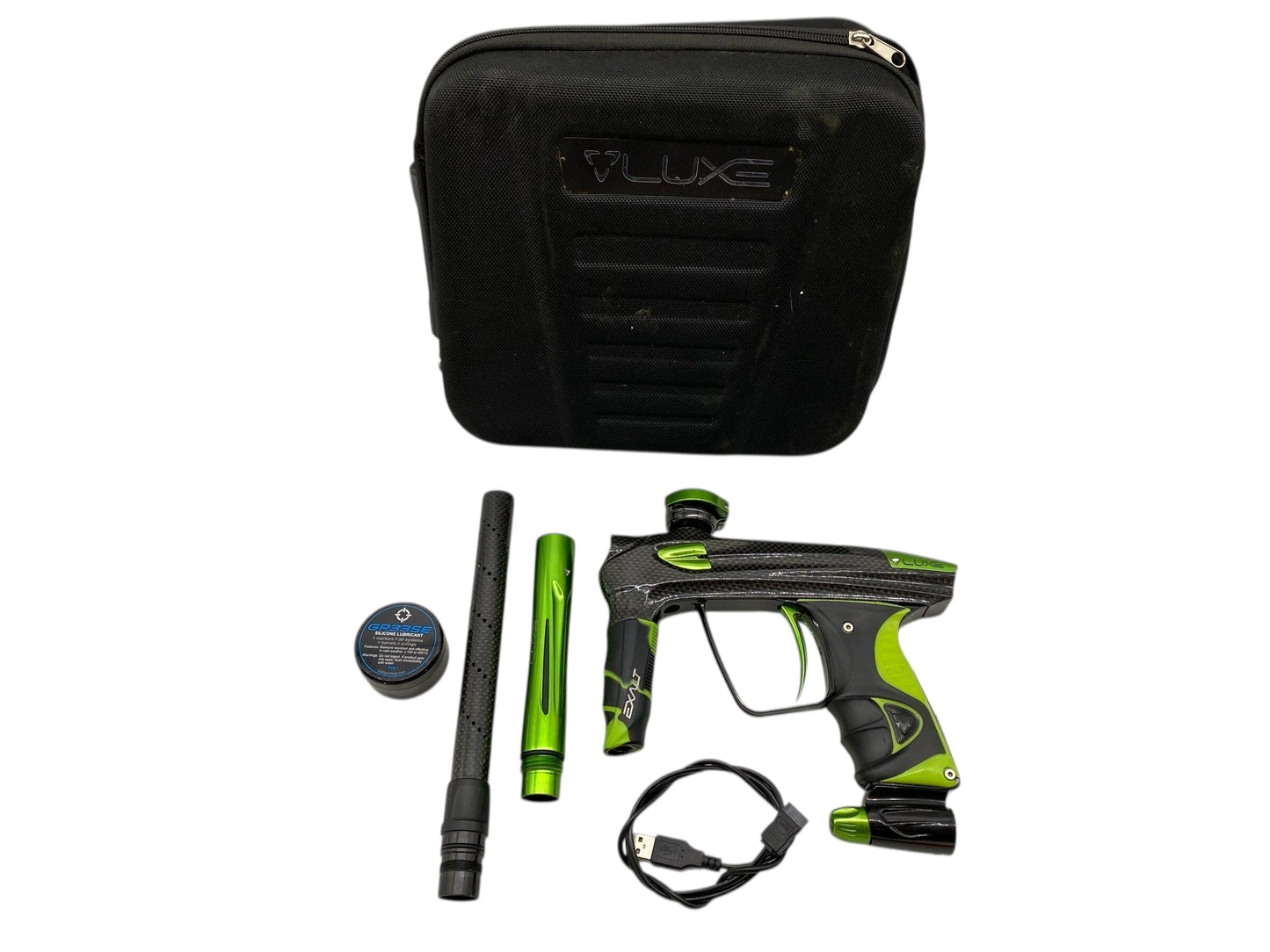 Used Dlx Luxe Oled Carbon Fiber Paintball Gun Paintball Gun from CPXBrosPaintball Buy/Sell/Trade Paintball Markers, New Paintball Guns, Paintball Hoppers, Paintball Masks, and Hormesis Headbands