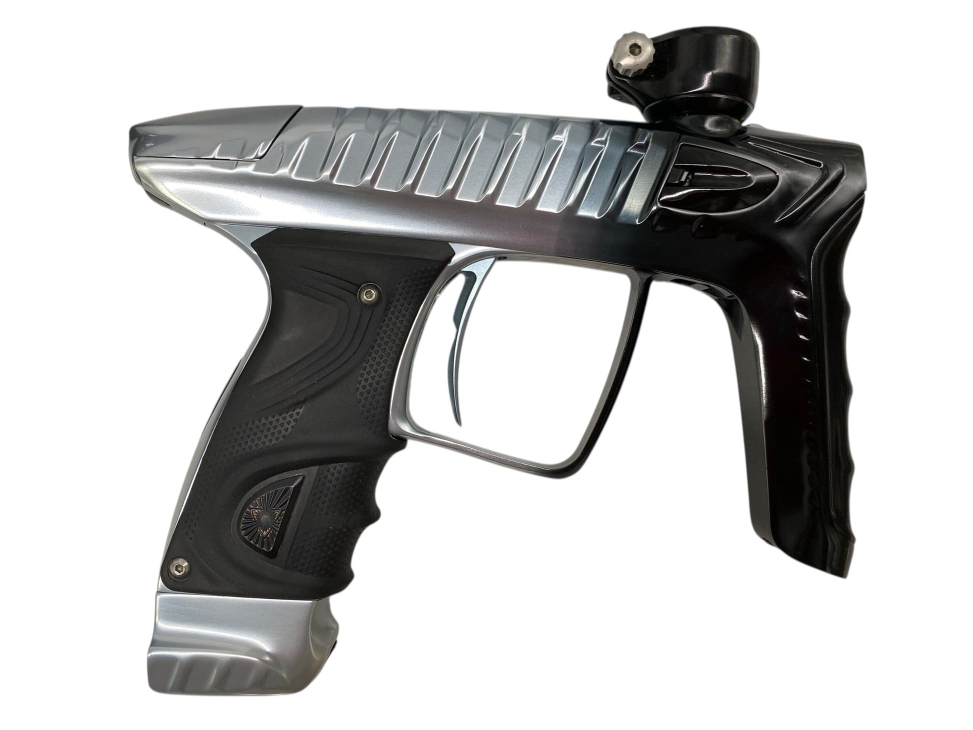 Used Dlx Luxe Project TM40 Grey to Black Fade Paintball Gun Paintball Gun from CPXBrosPaintball Buy/Sell/Trade Paintball Markers, New Paintball Guns, Paintball Hoppers, Paintball Masks, and Hormesis Headbands