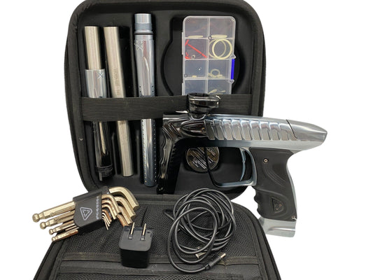 Used Dlx Luxe Project TM40 Grey to Black Fade Paintball Gun Paintball Gun from CPXBrosPaintball Buy/Sell/Trade Paintball Markers, New Paintball Guns, Paintball Hoppers, Paintball Masks, and Hormesis Headbands