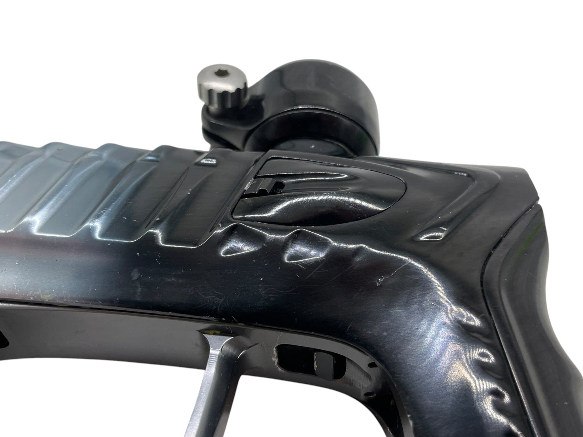Used DLX LUXE Project TM40 Grey to Black Fade Paintball Gun Paintball Gun from CPXBrosPaintball Buy/Sell/Trade Paintball Markers, New Paintball Guns, Paintball Hoppers, Paintball Masks, and Hormesis Headbands