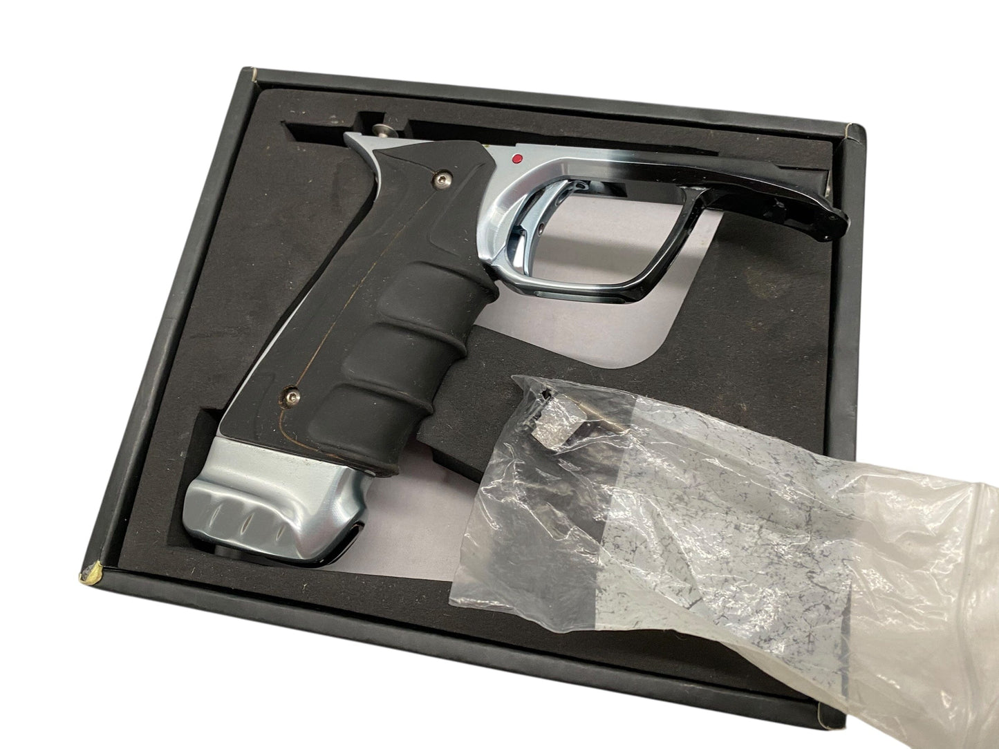 Used Dlx Luxe Project Tm40 Paintball Gun with Mech Frame Black/Silver Fade With F16 Bolt Paintball Gun from CPXBrosPaintball Buy/Sell/Trade Paintball Markers, New Paintball Guns, Paintball Hoppers, Paintball Masks, and Hormesis Headbands