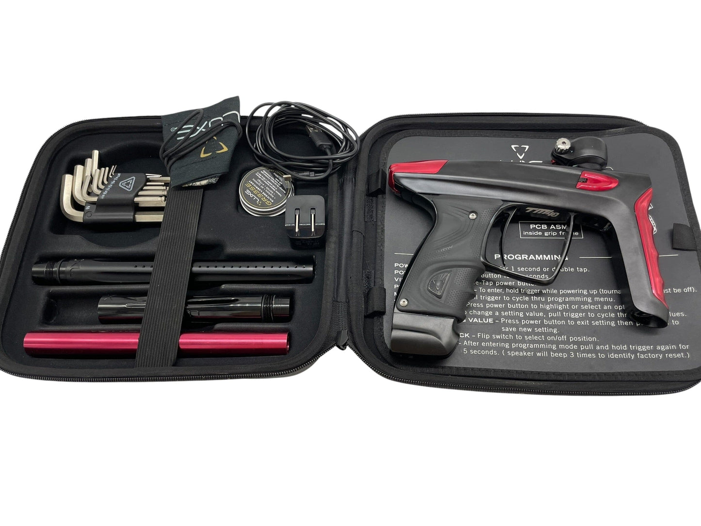 Used DLX Luxe TM40 Black/Red Paintball Gun Paintball Gun from CPXBrosPaintball Buy/Sell/Trade Paintball Markers, New Paintball Guns, Paintball Hoppers, Paintball Masks, and Hormesis Headbands