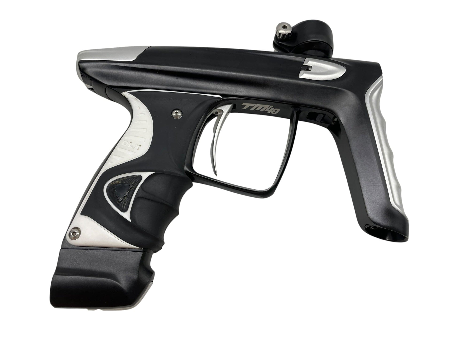 Used DLX Luxe TM40 Black/Silver Paintball Gun W/ ADRENALINE BERNOULLI BOLT Paintball Gun from CPXBrosPaintball Buy/Sell/Trade Paintball Markers, New Paintball Guns, Paintball Hoppers, Paintball Masks, and Hormesis Headbands