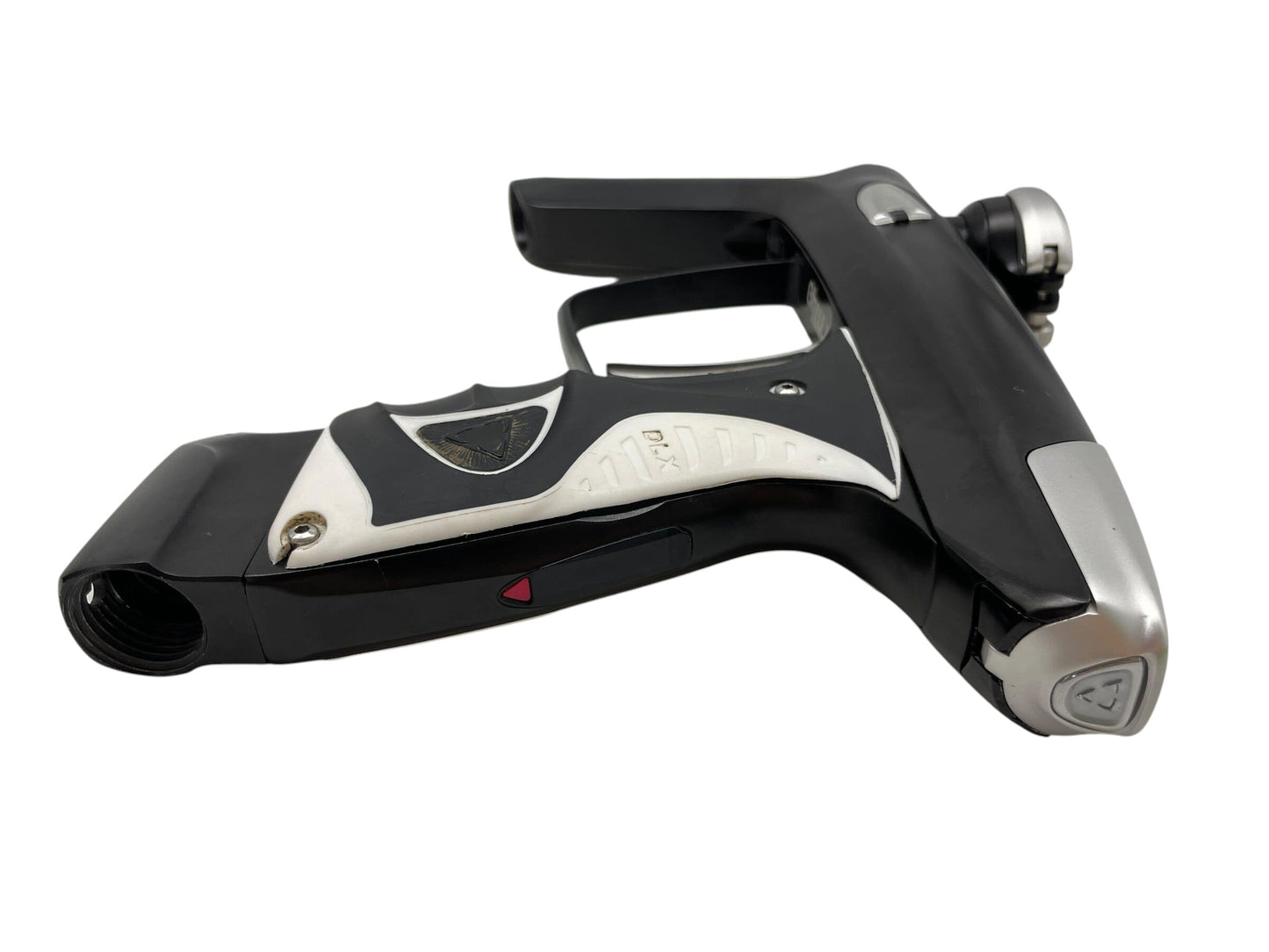 Used DLX Luxe TM40 Black/Silver Paintball Gun W/ ADRENALINE BERNOULLI BOLT Paintball Gun from CPXBrosPaintball Buy/Sell/Trade Paintball Markers, New Paintball Guns, Paintball Hoppers, Paintball Masks, and Hormesis Headbands