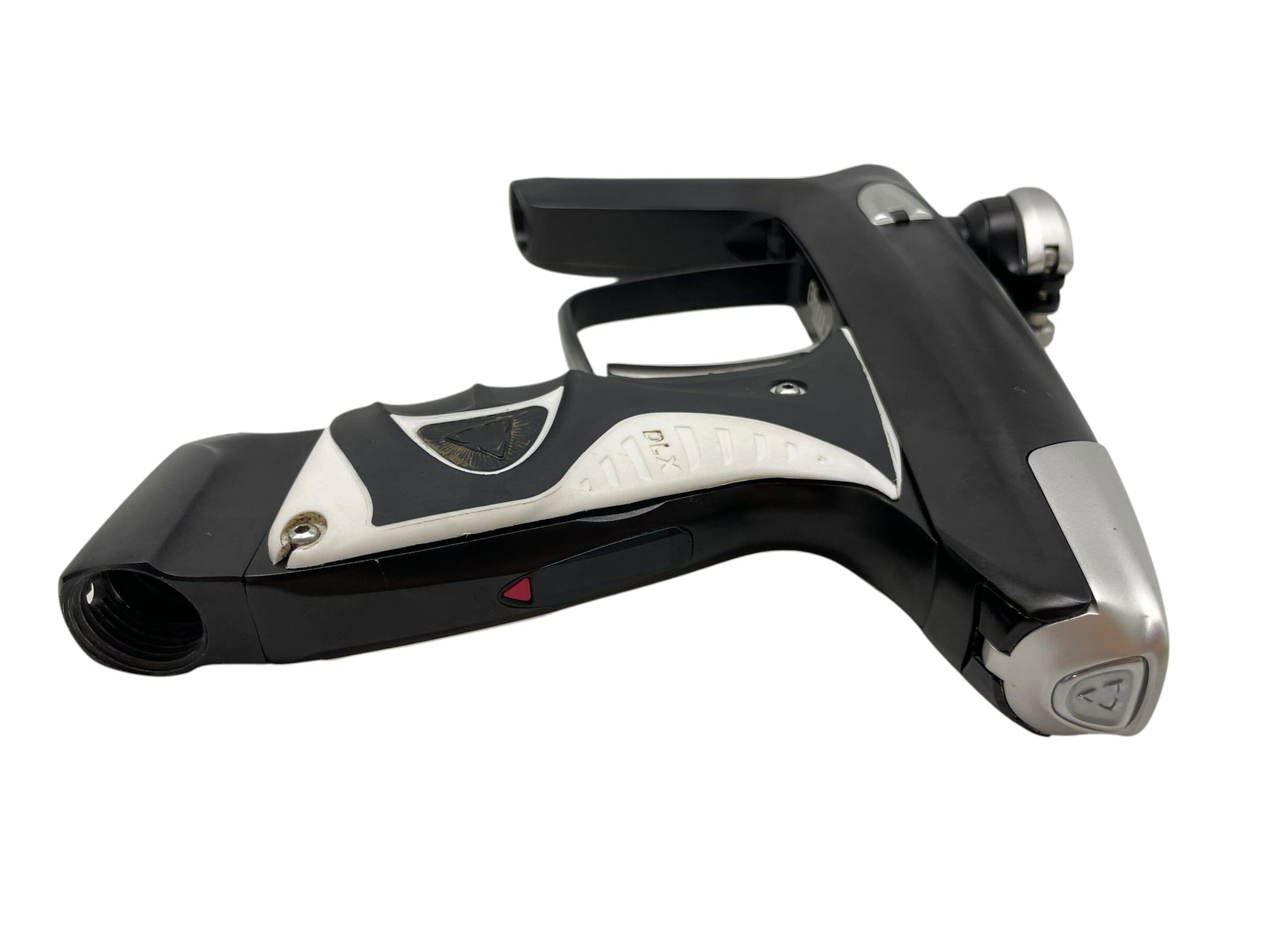 Used DLX Luxe TM40 Black/Silver Paintball Gun W/ ADRENALINE BERNOULLI BOLT Paintball Gun from CPXBrosPaintball Buy/Sell/Trade Paintball Markers, New Paintball Guns, Paintball Hoppers, Paintball Masks, and Hormesis Headbands
