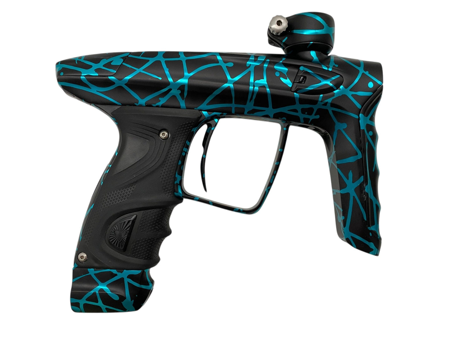 Used Dlx Luxe Tm40 Paintball Gun Black Teal Splash Paintball Gun from CPXBrosPaintball Buy/Sell/Trade Paintball Markers, New Paintball Guns, Paintball Hoppers, Paintball Masks, and Hormesis Headbands