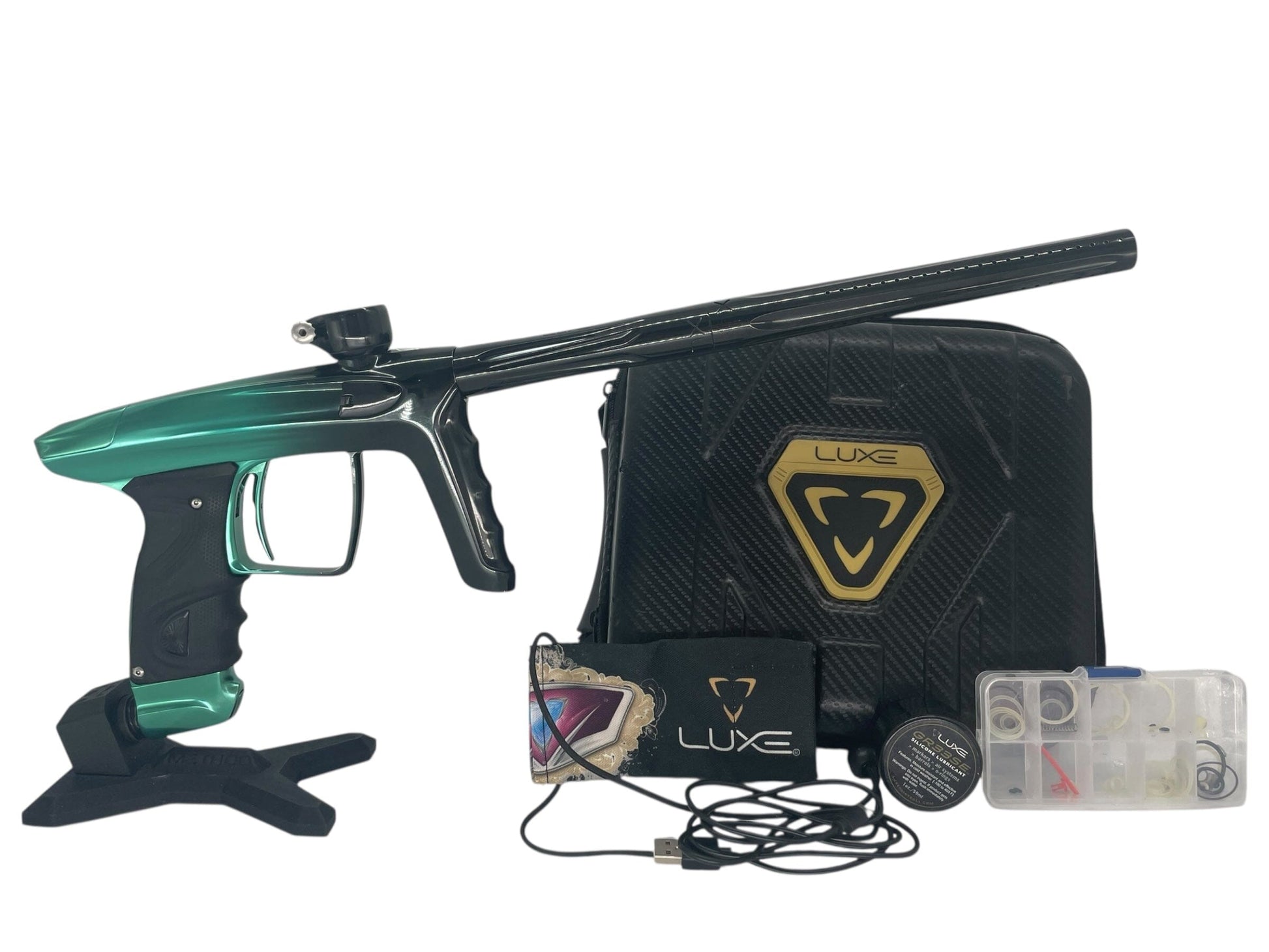 Used Dlx Luxe TM40 Paintball Gun Emerald/Black Fade Paintball Gun from CPXBrosPaintball Buy/Sell/Trade Paintball Markers, New Paintball Guns, Paintball Hoppers, Paintball Masks, and Hormesis Headbands