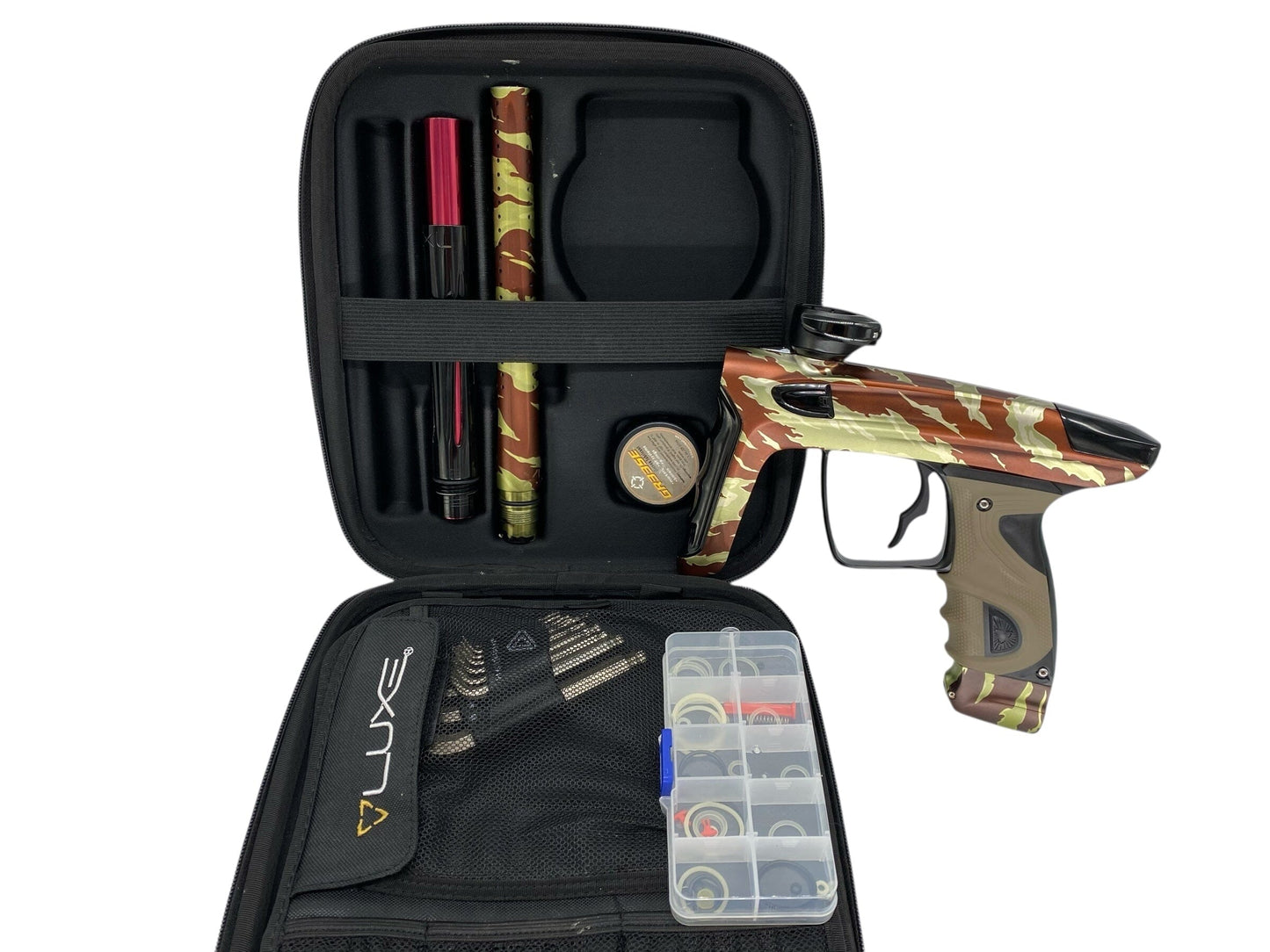 Used Dlx Luxe Tm40 Paintball Gun Tiger Camo Paintball Gun from CPXBrosPaintball Buy/Sell/Trade Paintball Markers, New Paintball Guns, Paintball Hoppers, Paintball Masks, and Hormesis Headbands