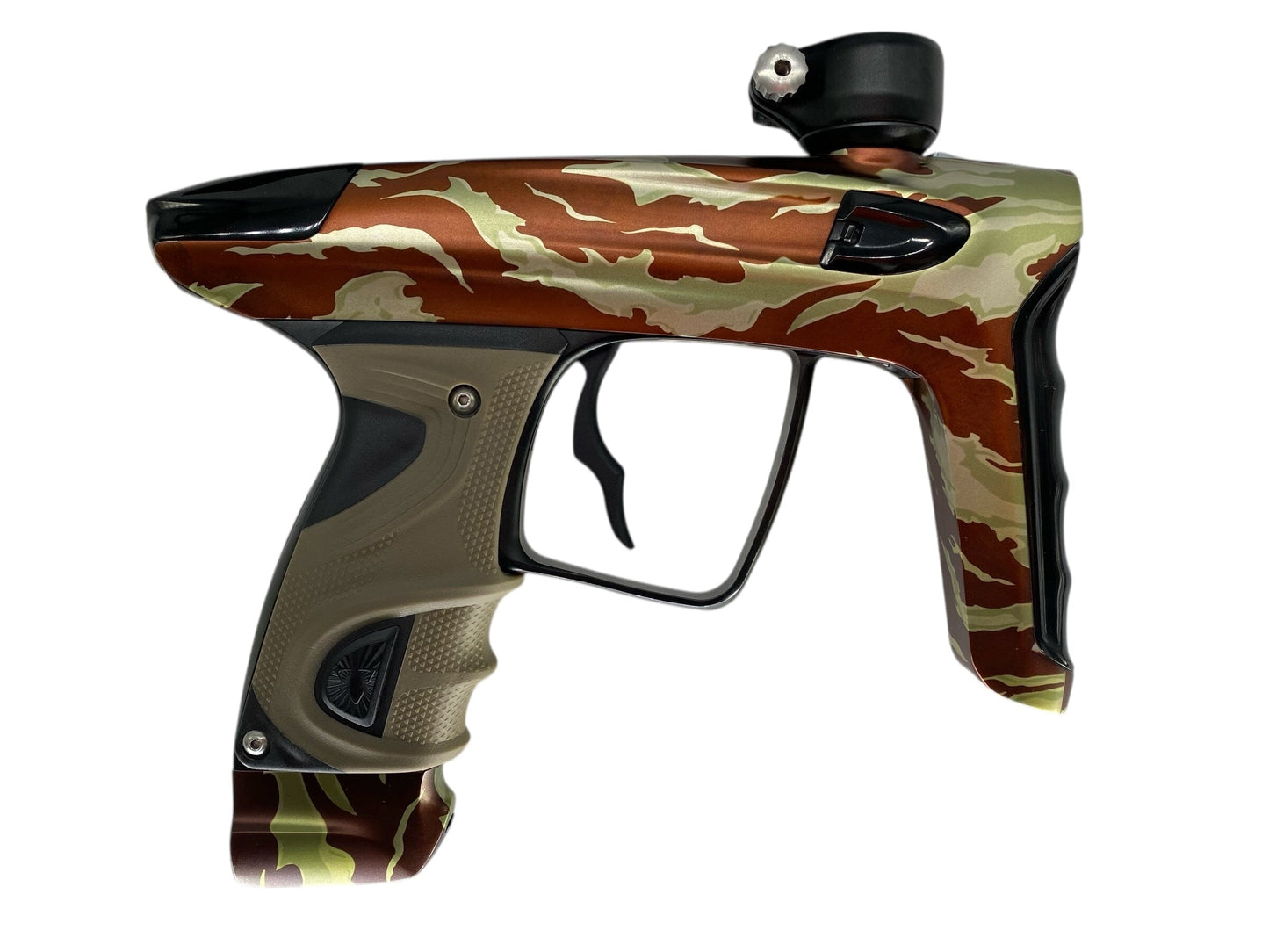 Used Dlx Luxe Tm40 Paintball Gun Tiger Camo Paintball Gun from CPXBrosPaintball Buy/Sell/Trade Paintball Markers, New Paintball Guns, Paintball Hoppers, Paintball Masks, and Hormesis Headbands