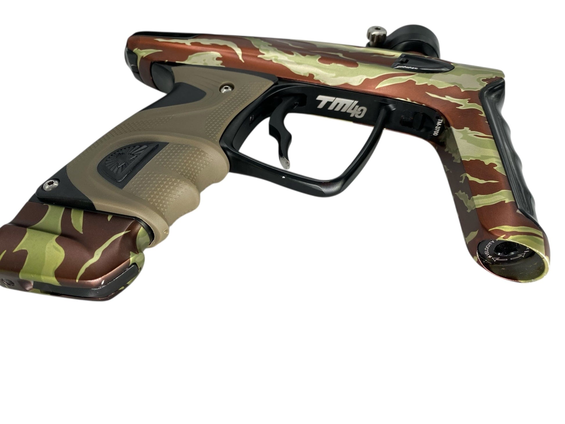 Used Dlx Luxe Tm40 Paintball Gun Tiger Camo Paintball Gun from CPXBrosPaintball Buy/Sell/Trade Paintball Markers, New Paintball Guns, Paintball Hoppers, Paintball Masks, and Hormesis Headbands