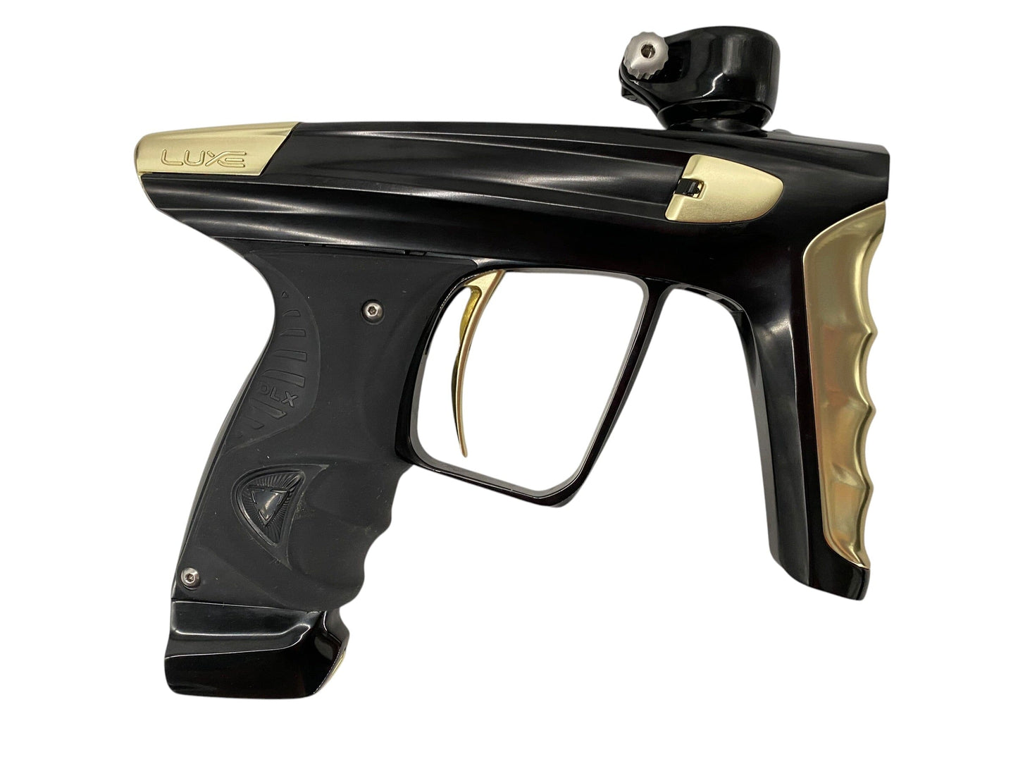 Used DLX Luxe X Black/Gold Paintball Gun Paintball Gun from CPXBrosPaintball Buy/Sell/Trade Paintball Markers, New Paintball Guns, Paintball Hoppers, Paintball Masks, and Hormesis Headbands