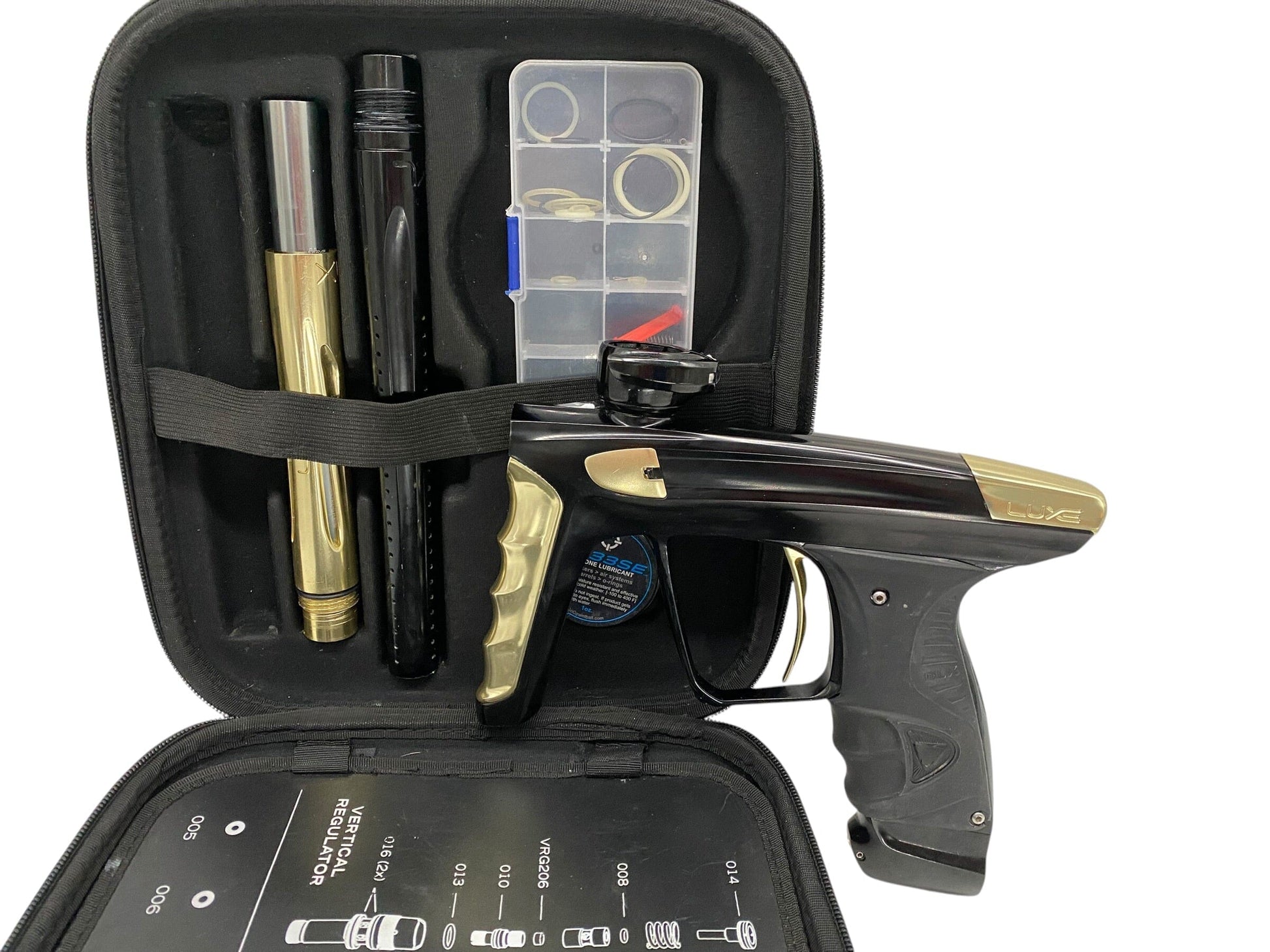 Used DLX Luxe X Black/Gold Paintball Gun Paintball Gun from CPXBrosPaintball Buy/Sell/Trade Paintball Markers, New Paintball Guns, Paintball Hoppers, Paintball Masks, and Hormesis Headbands