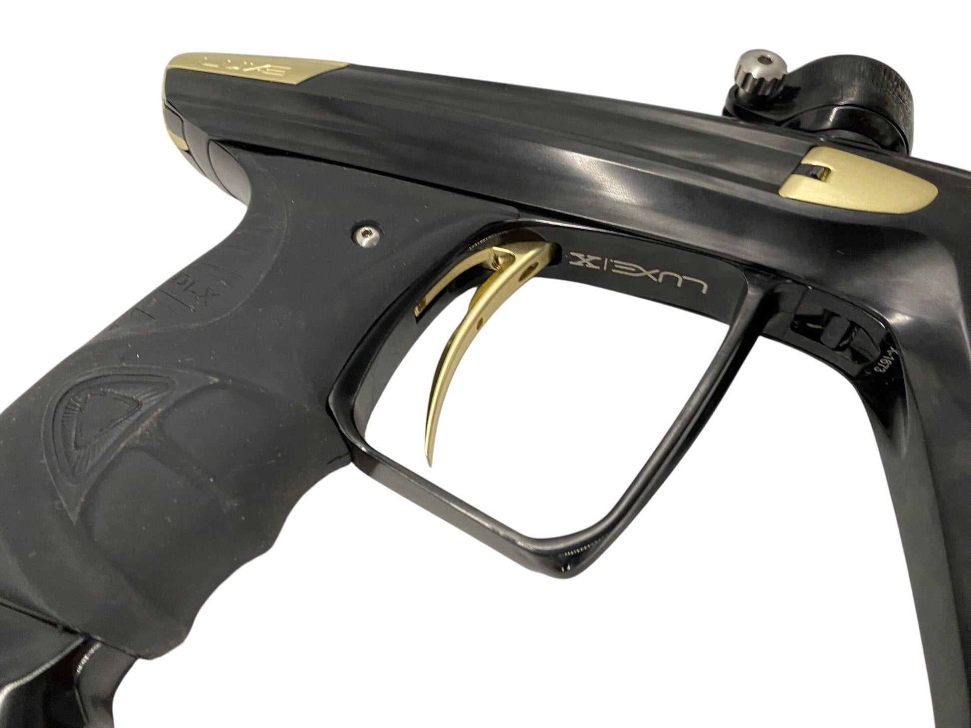 Used DLX Luxe X Black/Gold Paintball Gun Paintball Gun from CPXBrosPaintball Buy/Sell/Trade Paintball Markers, New Paintball Guns, Paintball Hoppers, Paintball Masks, and Hormesis Headbands
