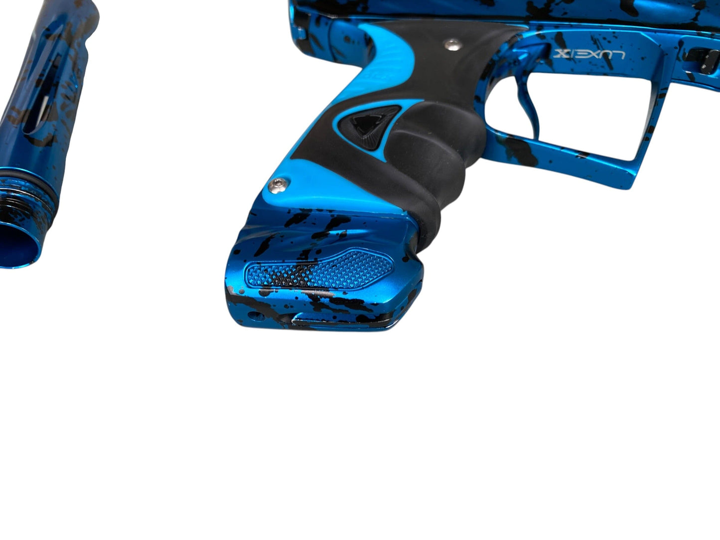 Used DLX LUXE X HK ARMY A51 BLUE SPLASH PAINTBALL GUN Paintball Gun from CPXBrosPaintball Buy/Sell/Trade Paintball Markers, New Paintball Guns, Paintball Hoppers, Paintball Masks, and Hormesis Headbands