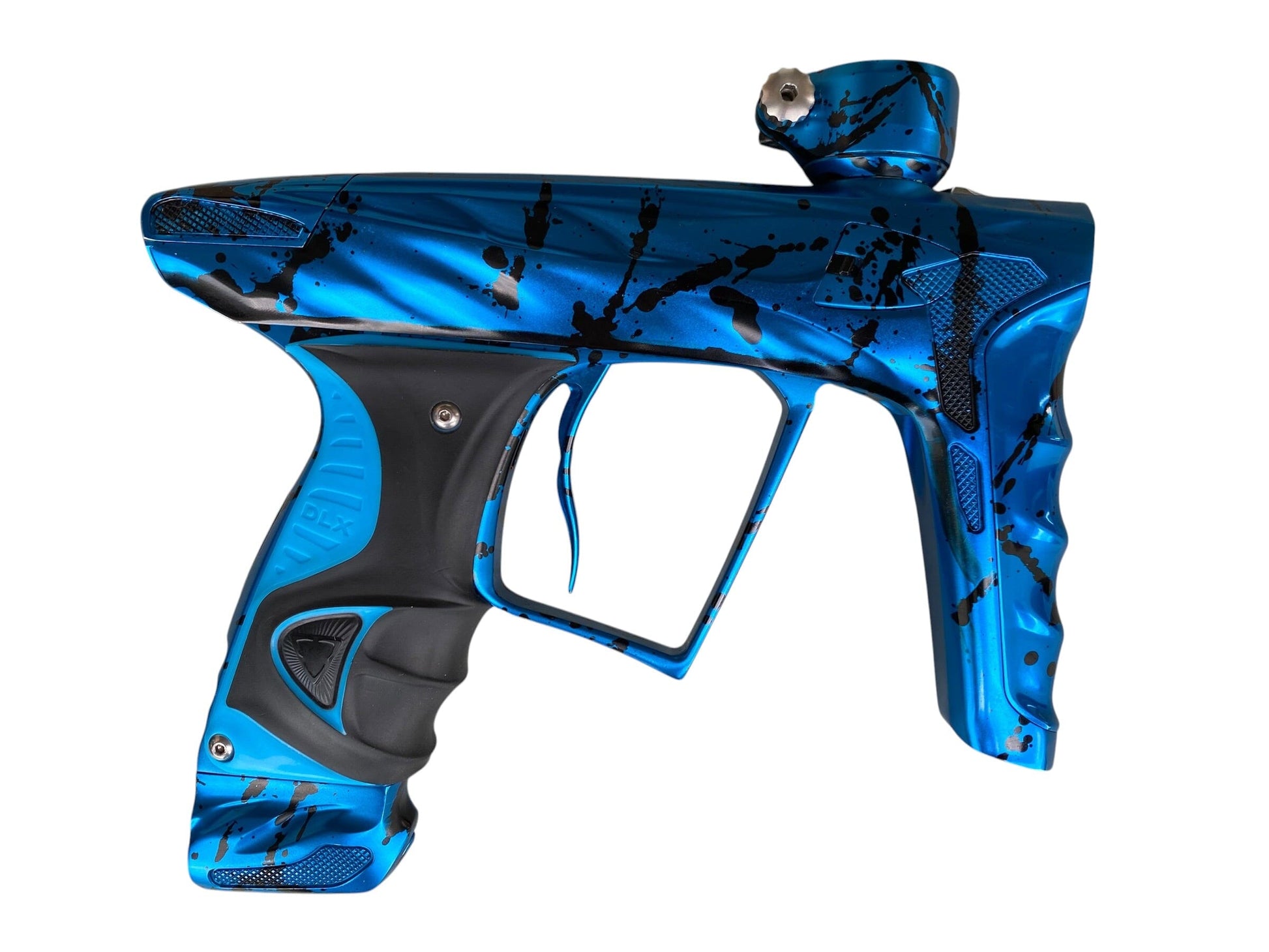 Used DLX LUXE X HK ARMY A51 BLUE SPLASH PAINTBALL GUN Paintball Gun from CPXBrosPaintball Buy/Sell/Trade Paintball Markers, New Paintball Guns, Paintball Hoppers, Paintball Masks, and Hormesis Headbands