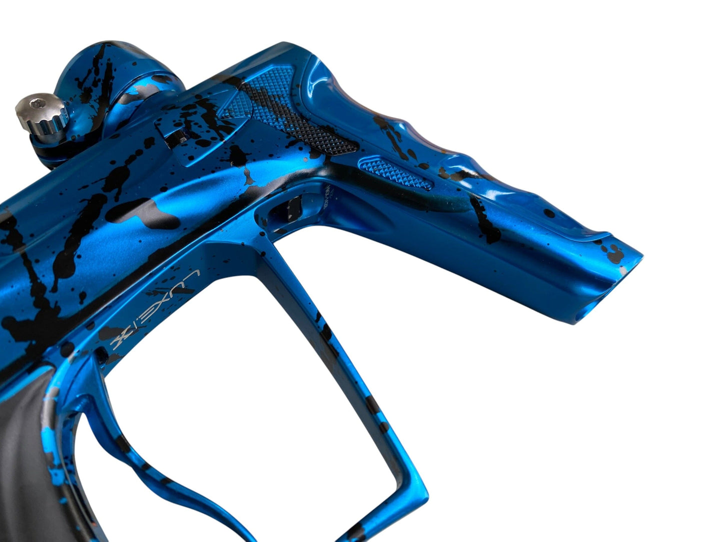 Used DLX LUXE X HK ARMY A51 BLUE SPLASH PAINTBALL GUN Paintball Gun from CPXBrosPaintball Buy/Sell/Trade Paintball Markers, New Paintball Guns, Paintball Hoppers, Paintball Masks, and Hormesis Headbands