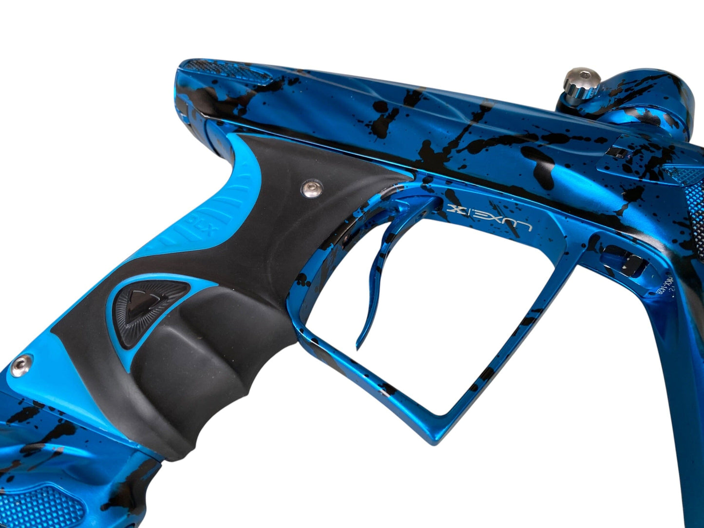 Used DLX LUXE X HK ARMY A51 BLUE SPLASH PAINTBALL GUN Paintball Gun from CPXBrosPaintball Buy/Sell/Trade Paintball Markers, New Paintball Guns, Paintball Hoppers, Paintball Masks, and Hormesis Headbands