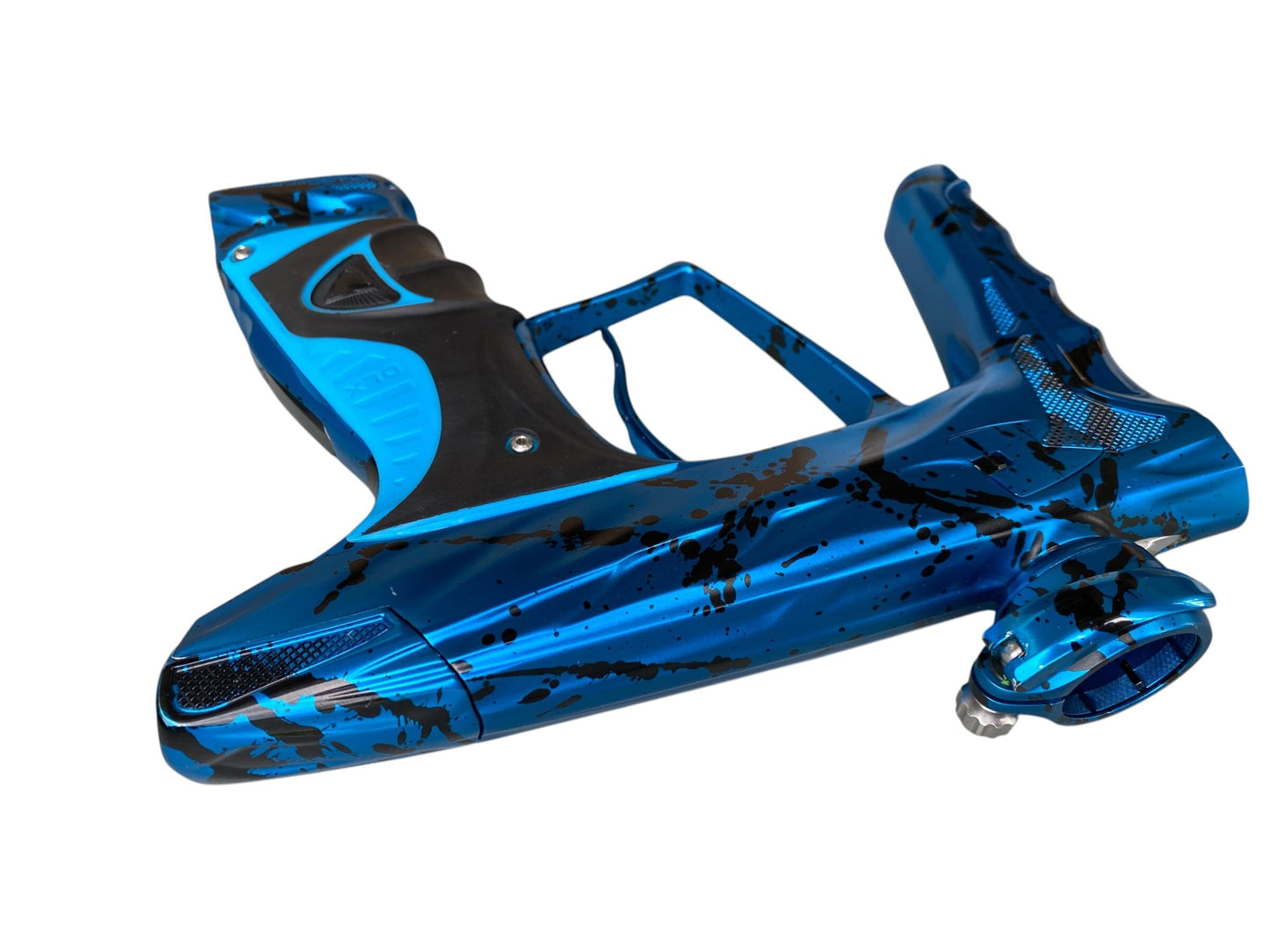 Used DLX LUXE X HK ARMY A51 BLUE SPLASH PAINTBALL GUN Paintball Gun from CPXBrosPaintball Buy/Sell/Trade Paintball Markers, New Paintball Guns, Paintball Hoppers, Paintball Masks, and Hormesis Headbands