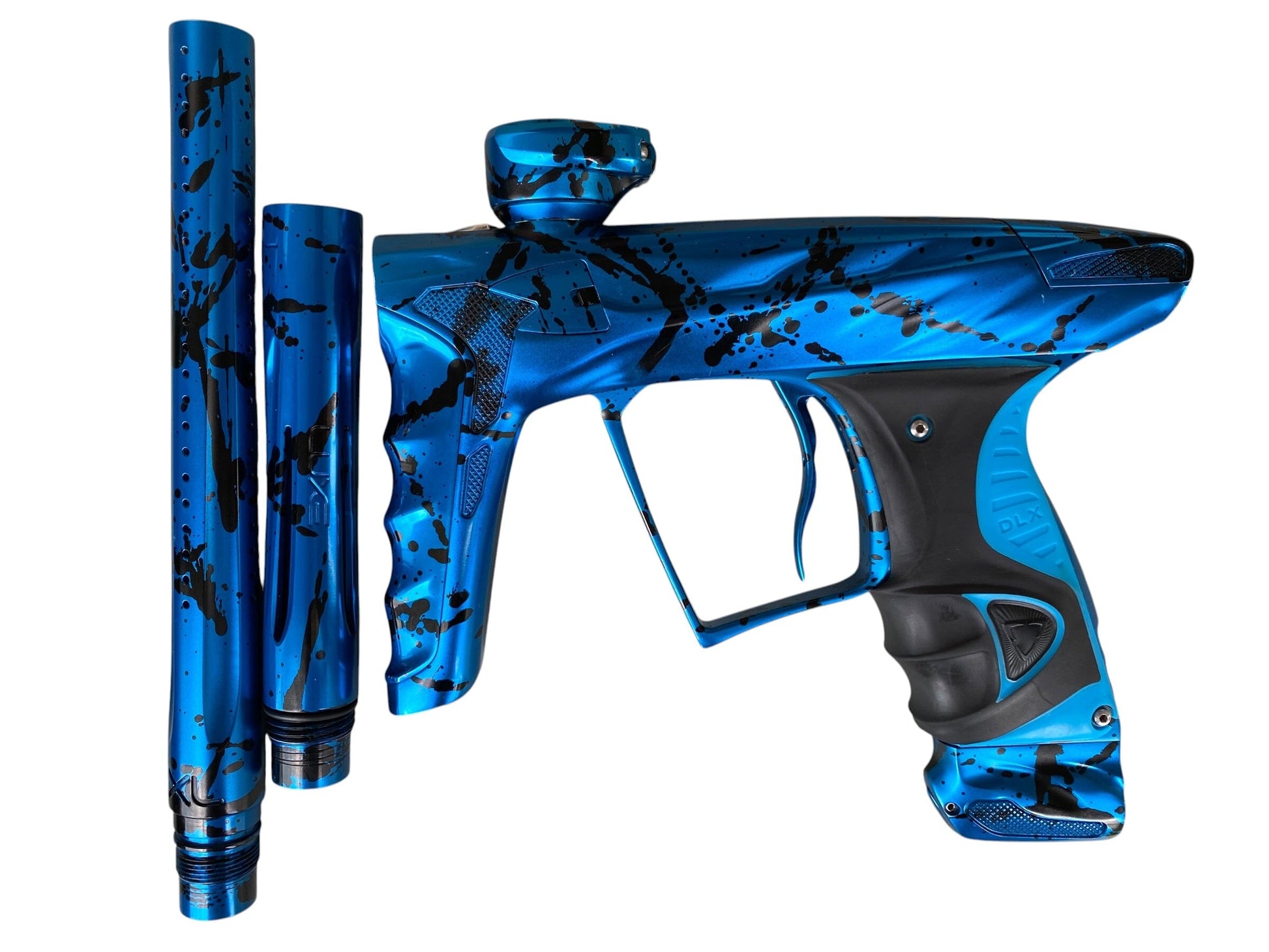 Used DLX LUXE X HK ARMY A51 BLUE SPLASH PAINTBALL GUN Paintball Gun from CPXBrosPaintball Buy/Sell/Trade Paintball Markers, New Paintball Guns, Paintball Hoppers, Paintball Masks, and Hormesis Headbands