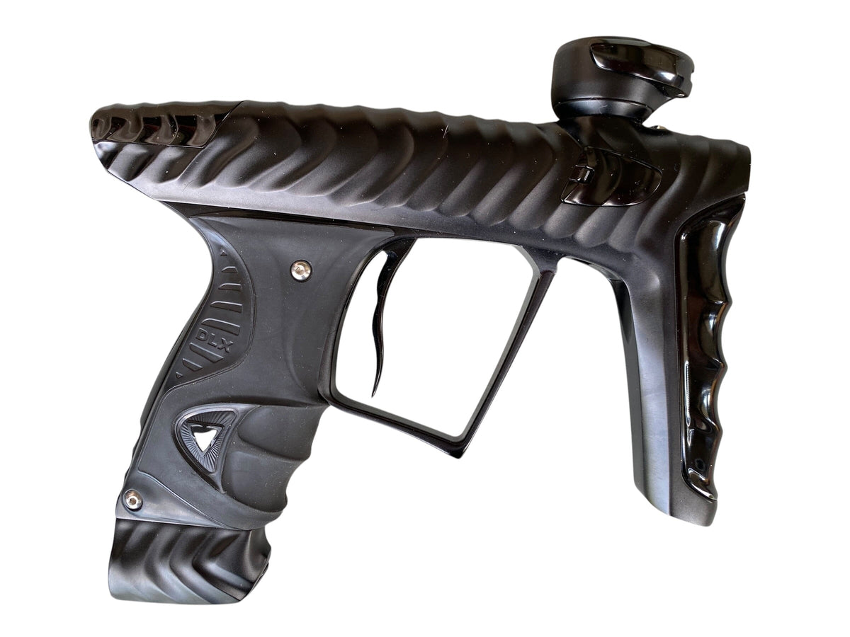 Used DLX LUXE X HK ARMY RIPPER DUST BLACK/GLOSS BLACK PAINTBALL GUN Paintball Gun from CPXBrosPaintball Buy/Sell/Trade Paintball Markers, New Paintball Guns, Paintball Hoppers, Paintball Masks, and Hormesis Headbands