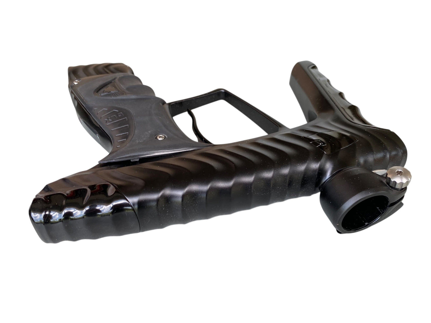 Used DLX LUXE X HK ARMY RIPPER DUST BLACK/GLOSS BLACK PAINTBALL GUN Paintball Gun from CPXBrosPaintball Buy/Sell/Trade Paintball Markers, New Paintball Guns, Paintball Hoppers, Paintball Masks, and Hormesis Headbands