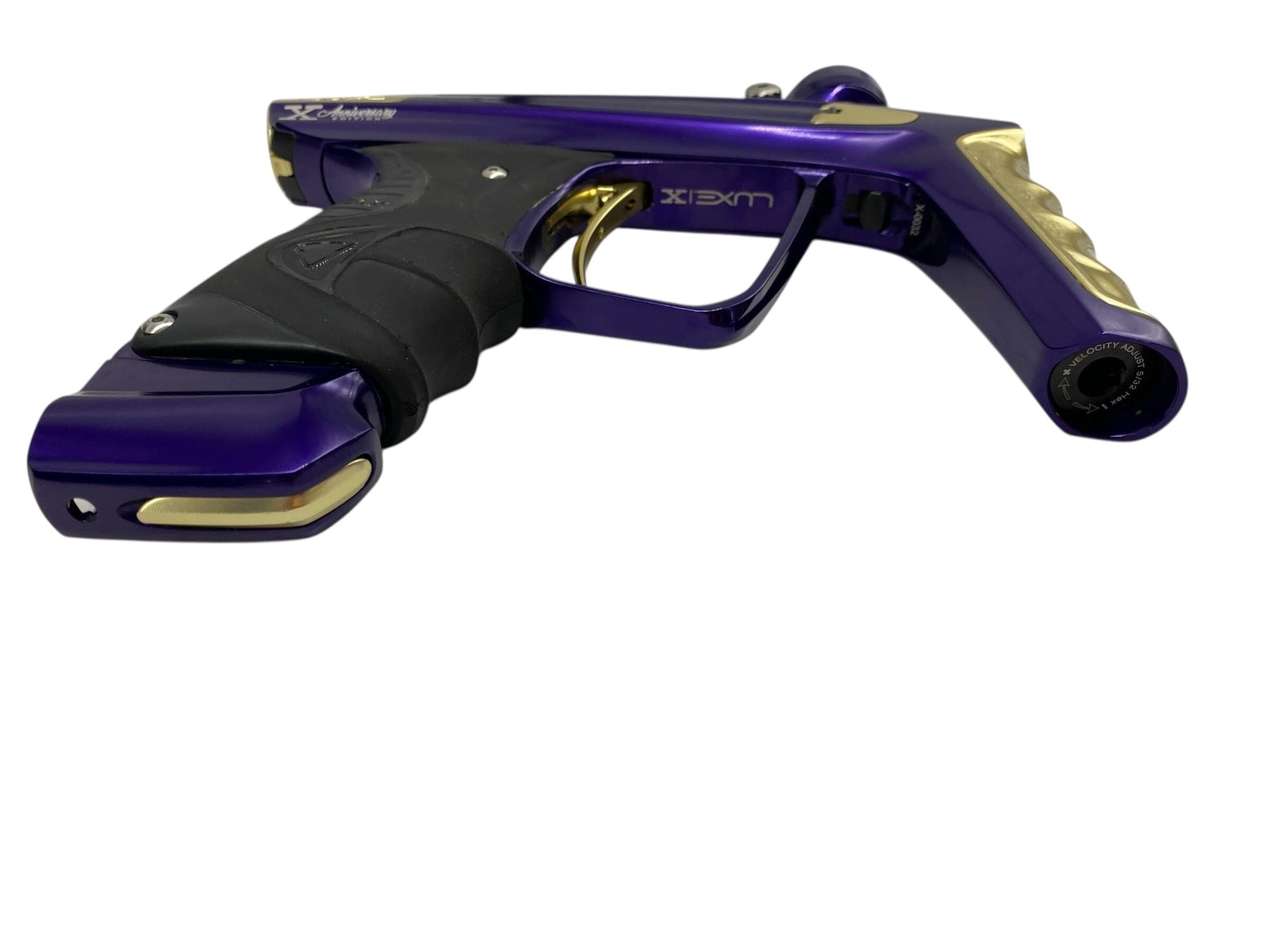 Used Dlx Luxe X Paintball Gun 10 Year Anniversary Edition Purple/Gold Paintball Gun from CPXBrosPaintball Buy/Sell/Trade Paintball Markers, New Paintball Guns, Paintball Hoppers, Paintball Masks, and Hormesis Headbands