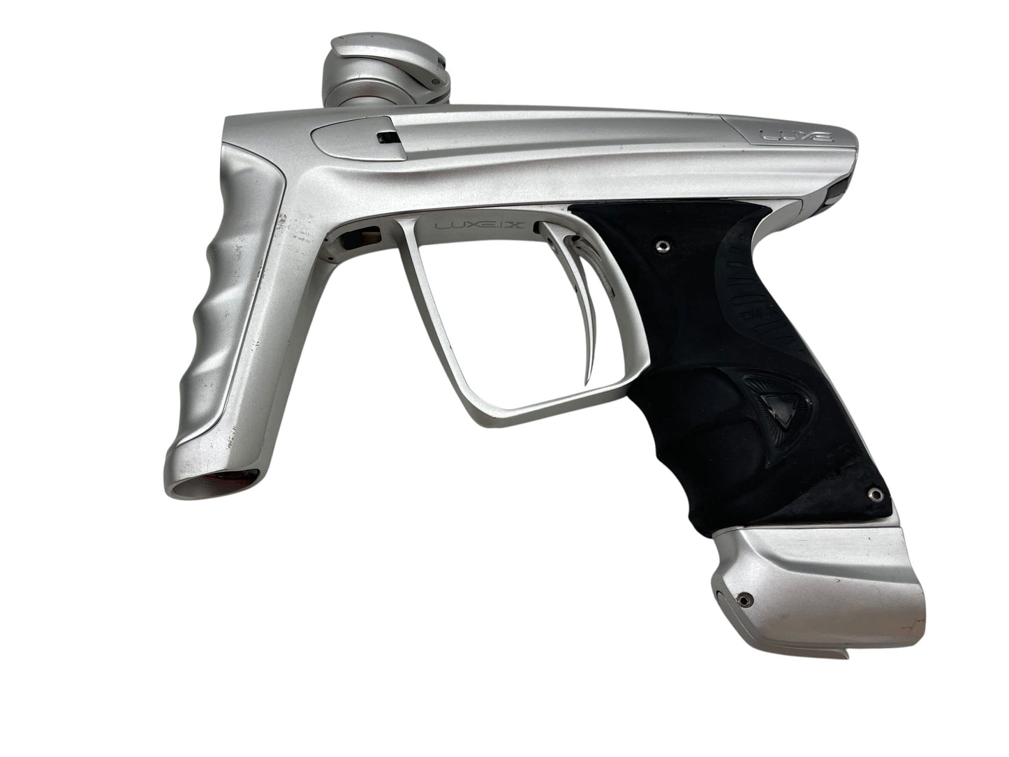 Used DLX Luxe X Silver/Silver Paintball Gun Paintball Gun from CPXBrosPaintball Buy/Sell/Trade Paintball Markers, New Paintball Guns, Paintball Hoppers, Paintball Masks, and Hormesis Headbands