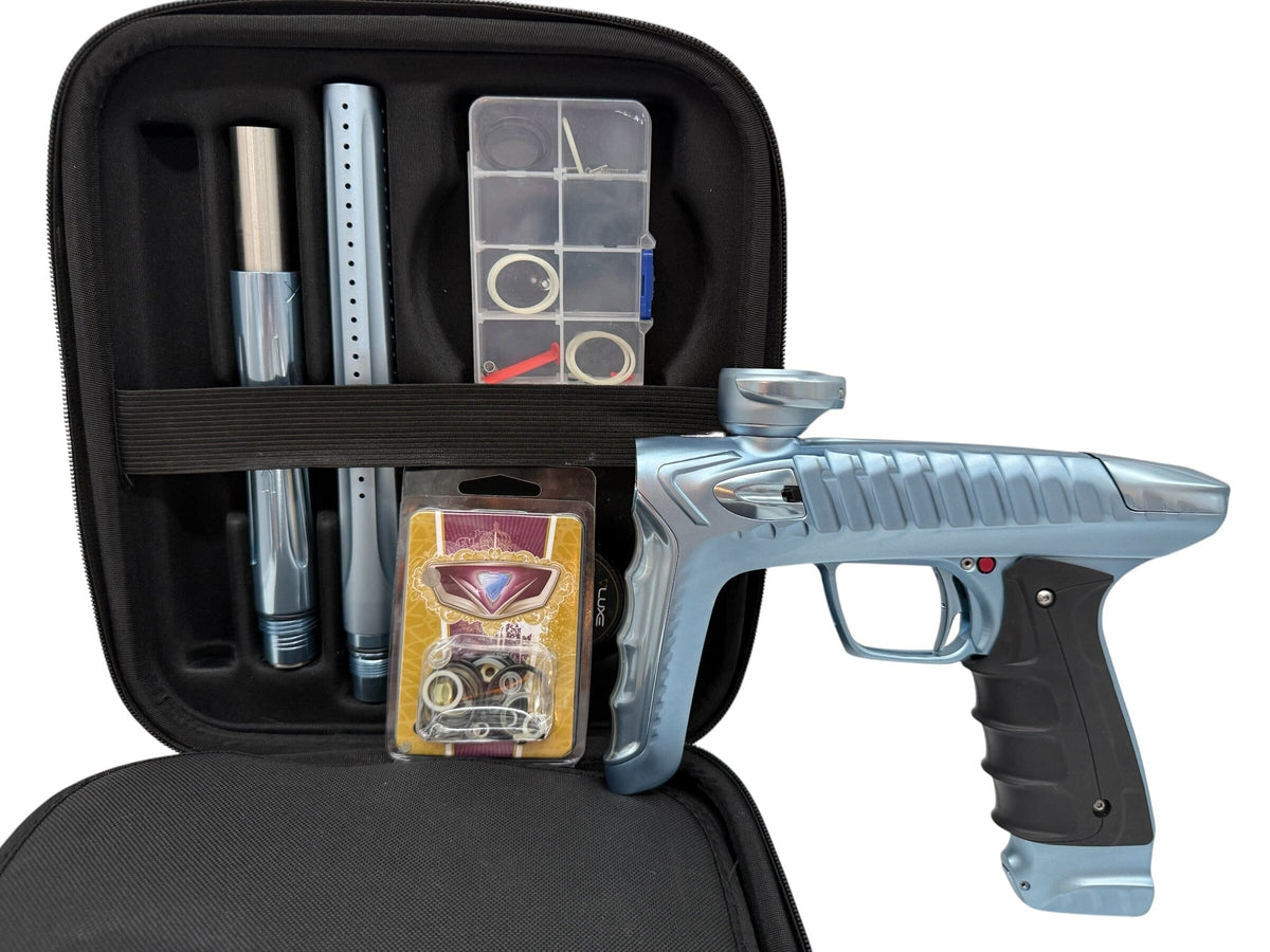 Used Dlx Project Tm40 Paintball Gun with Mech Baby Blue Paintball Gun from CPXBrosPaintball Buy/Sell/Trade Paintball Markers, New Paintball Guns, Paintball Hoppers, Paintball Masks, and Hormesis Headbands