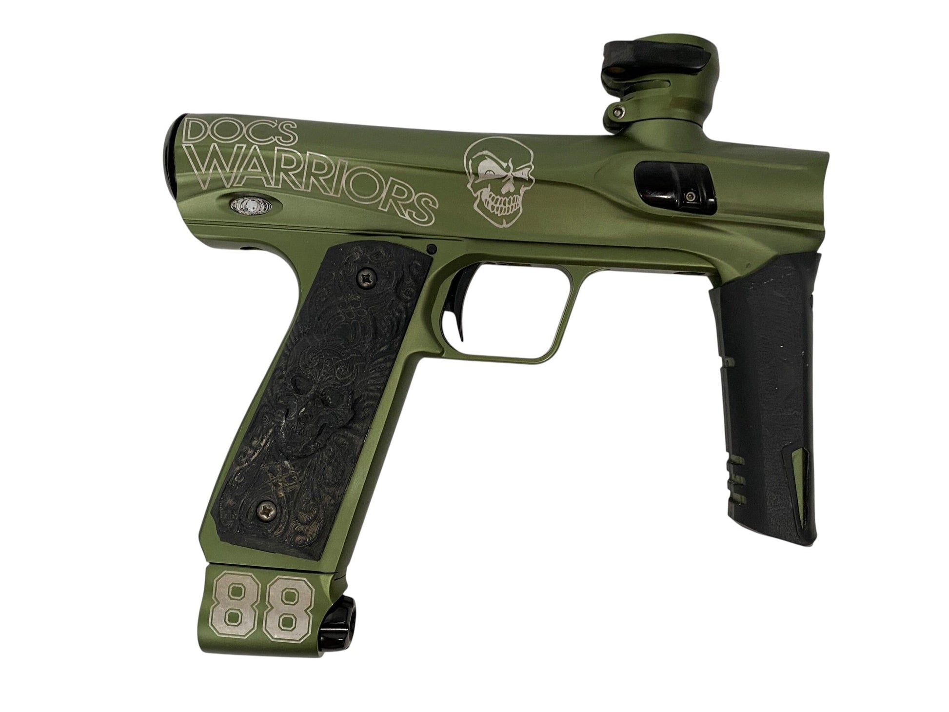 Used Doc’s Warriors Shocker CVO Mech Paintball Gun Paintball Gun from CPXBrosPaintball Buy/Sell/Trade Paintball Markers, New Paintball Guns, Paintball Hoppers, Paintball Masks, and Hormesis Headbands
