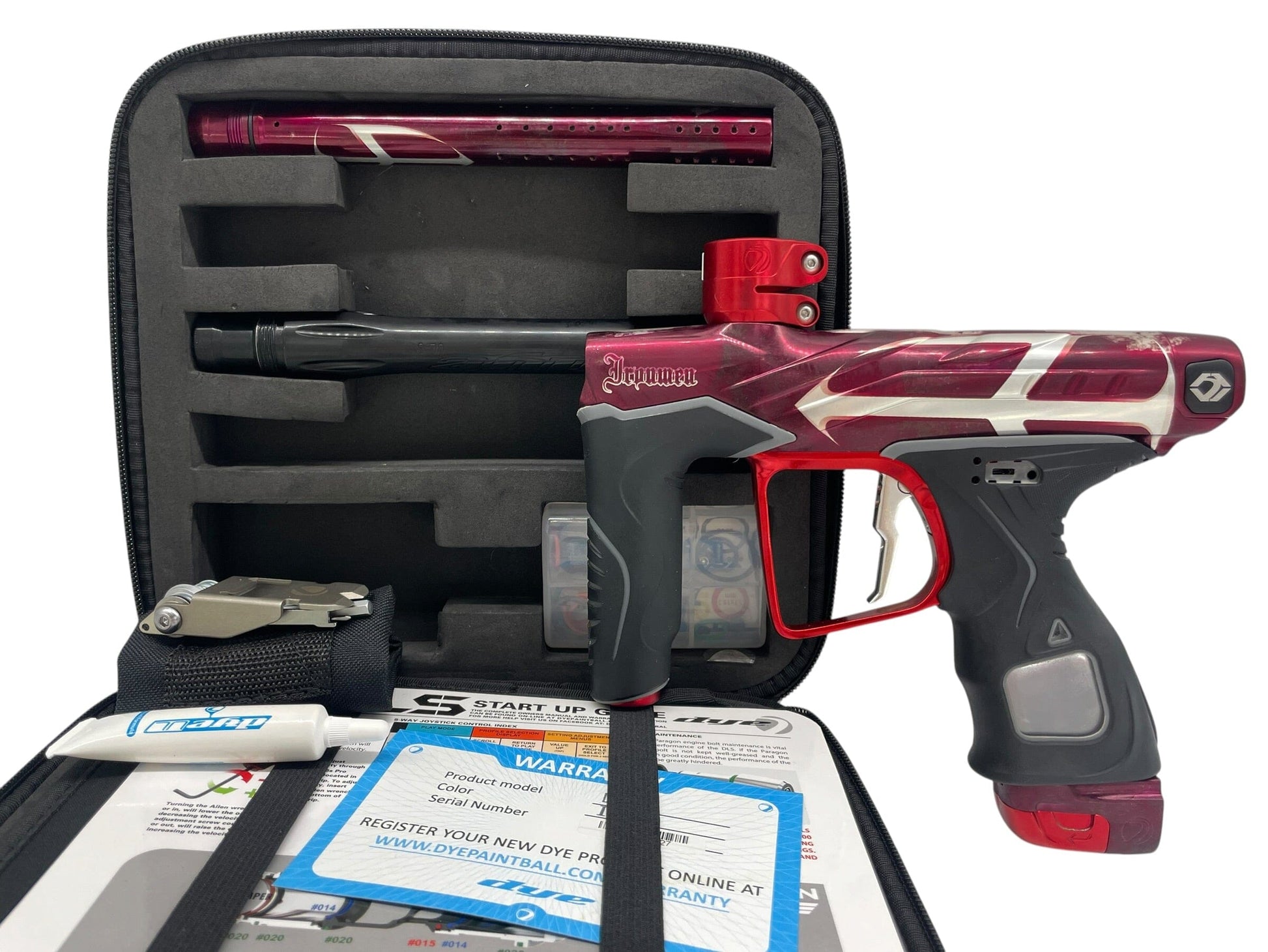 Used Dye DLS Ironmen Paintball Gun Paintball Gun from CPXBrosPaintball Buy/Sell/Trade Paintball Markers, New Paintball Guns, Paintball Hoppers, Paintball Masks, and Hormesis Headbands