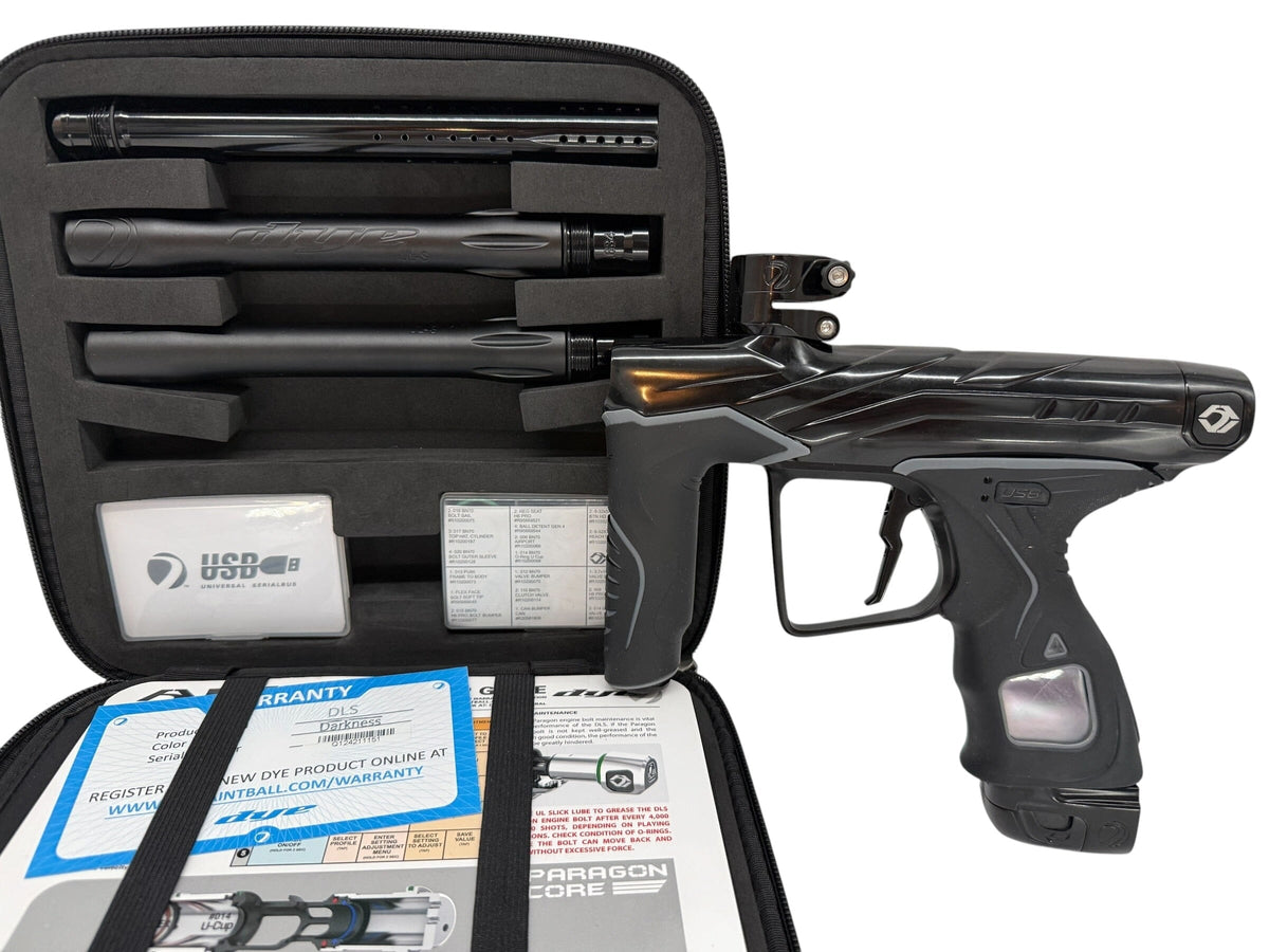 Used Dye DLS Midnight Paintball Gun Paintball Gun from CPXBrosPaintball Buy/Sell/Trade Paintball Markers, New Paintball Guns, Paintball Hoppers, Paintball Masks, and Hormesis Headbands