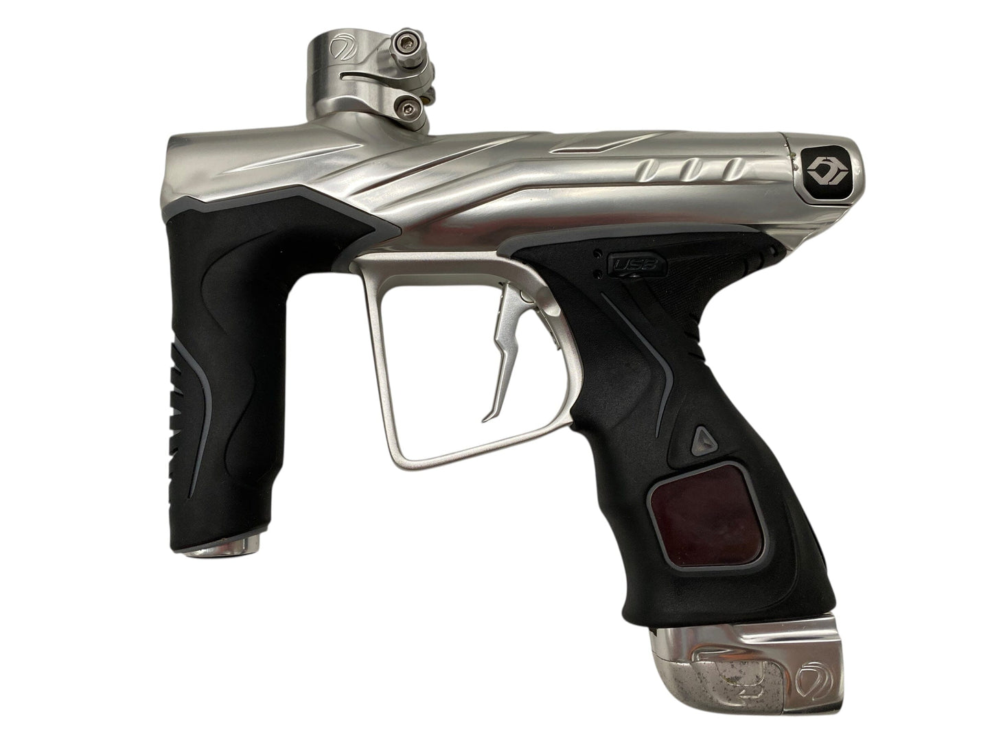 Used Dye DLS Paintball Gun Silver Paintball Gun from CPXBrosPaintball Buy/Sell/Trade Paintball Markers, New Paintball Guns, Paintball Hoppers, Paintball Masks, and Hormesis Headbands