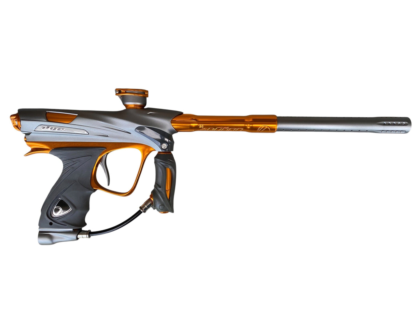 Used DYE DM12 Grey/Orange Paintball Gun Paintball Gun from CPXBrosPaintball Buy/Sell/Trade Paintball Markers, New Paintball Guns, Paintball Hoppers, Paintball Masks, and Hormesis Headbands