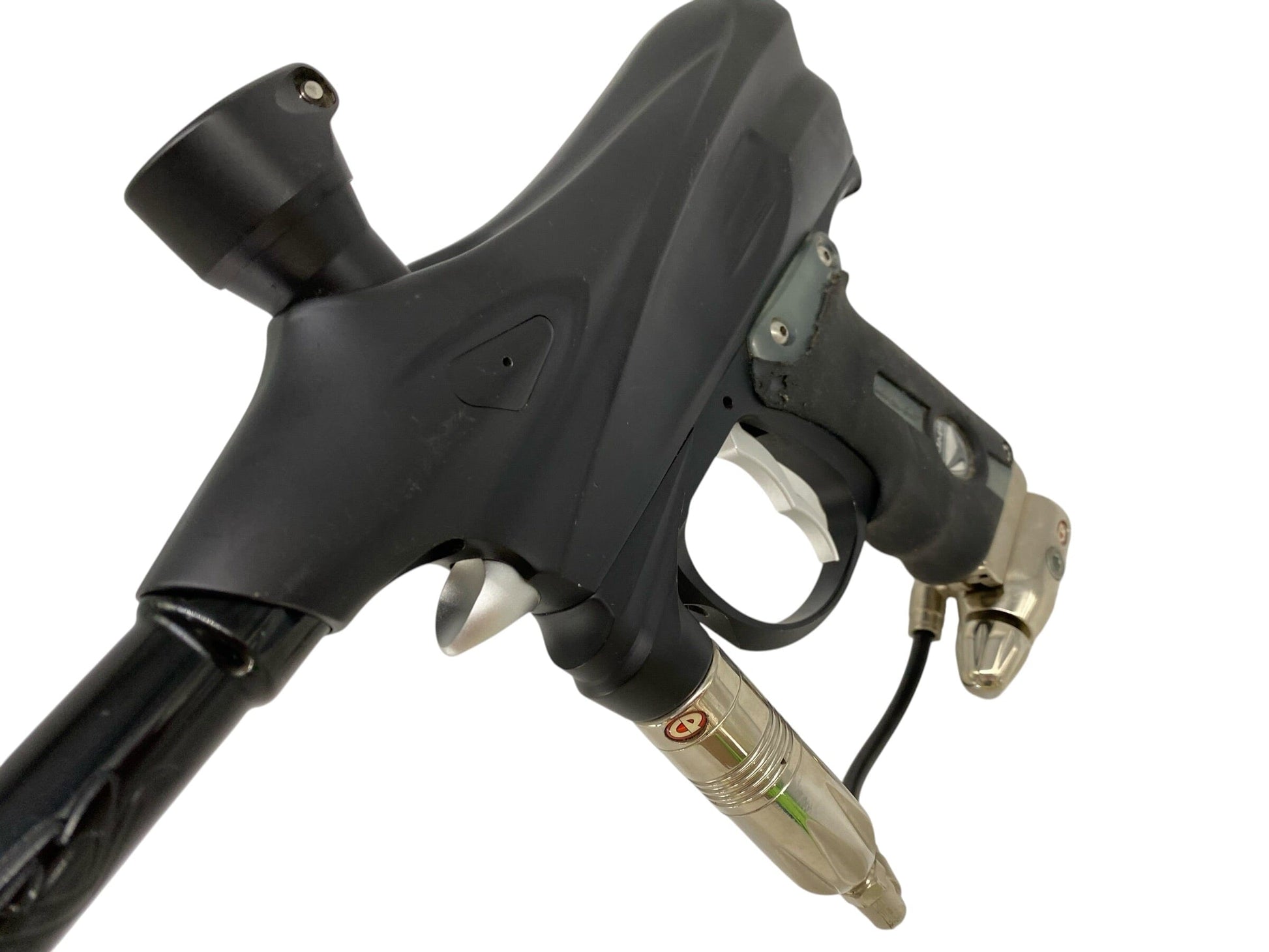 Used DYE DM4 Black/Silver Paintball Gun Paintball Gun from CPXBrosPaintball Buy/Sell/Trade Paintball Markers, New Paintball Guns, Paintball Hoppers, Paintball Masks, and Hormesis Headbands