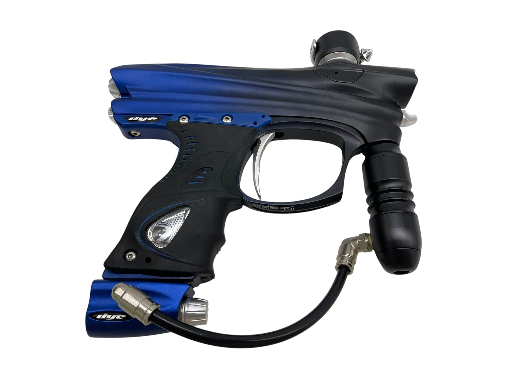 Used DYE DM7 Blue To Black Fade Paintball Gun Paintball Gun from CPXBrosPaintball Buy/Sell/Trade Paintball Markers, New Paintball Guns, Paintball Hoppers, Paintball Masks, and Hormesis Headbands