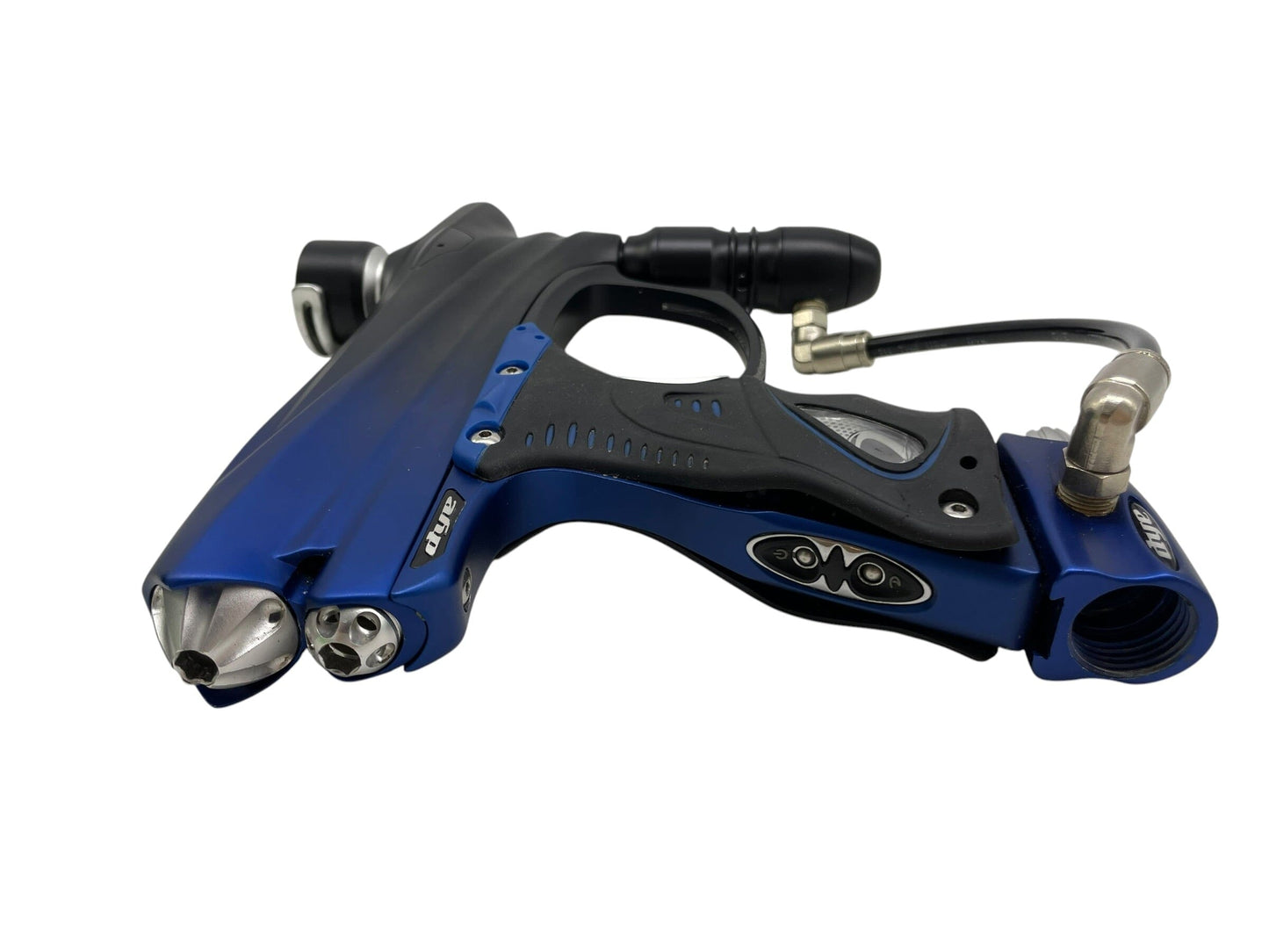 Used DYE DM7 Blue To Black Fade Paintball Gun Paintball Gun from CPXBrosPaintball Buy/Sell/Trade Paintball Markers, New Paintball Guns, Paintball Hoppers, Paintball Masks, and Hormesis Headbands