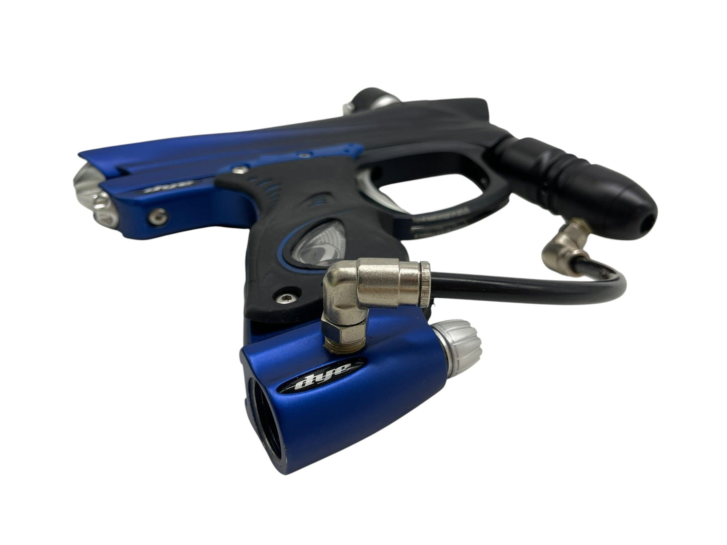 Used DYE DM7 Blue To Black Fade Paintball Gun Paintball Gun from CPXBrosPaintball Buy/Sell/Trade Paintball Markers, New Paintball Guns, Paintball Hoppers, Paintball Masks, and Hormesis Headbands