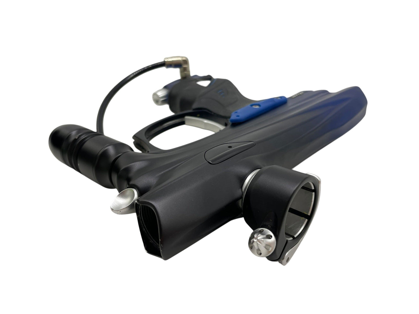 Used DYE DM7 Blue To Black Fade Paintball Gun Paintball Gun from CPXBrosPaintball Buy/Sell/Trade Paintball Markers, New Paintball Guns, Paintball Hoppers, Paintball Masks, and Hormesis Headbands