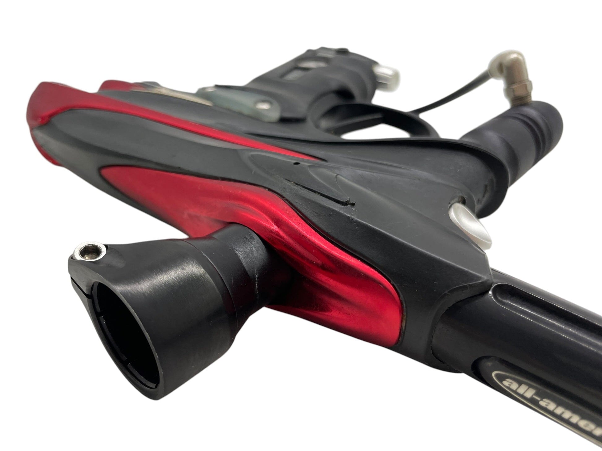 Used DYE DMC Black/Red Paintball Gun Paintball Gun from CPXBrosPaintball Buy/Sell/Trade Paintball Markers, New Paintball Guns, Paintball Hoppers, Paintball Masks, and Hormesis Headbands